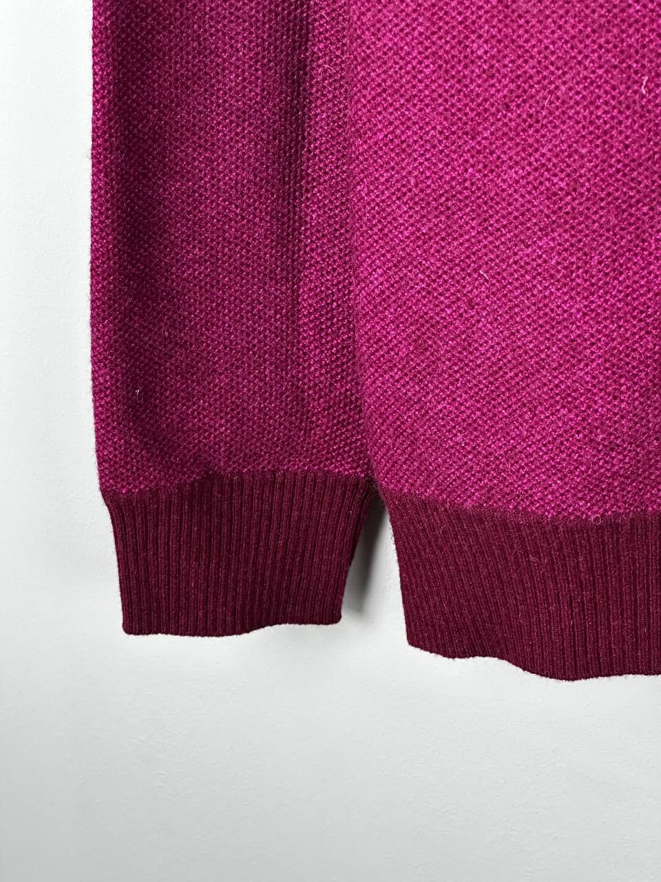 Boggi Vintage Boggi Milano Burgundy Cashmere Sweater Size US L / EU 52-54 / 3 - 6 Thumbnail