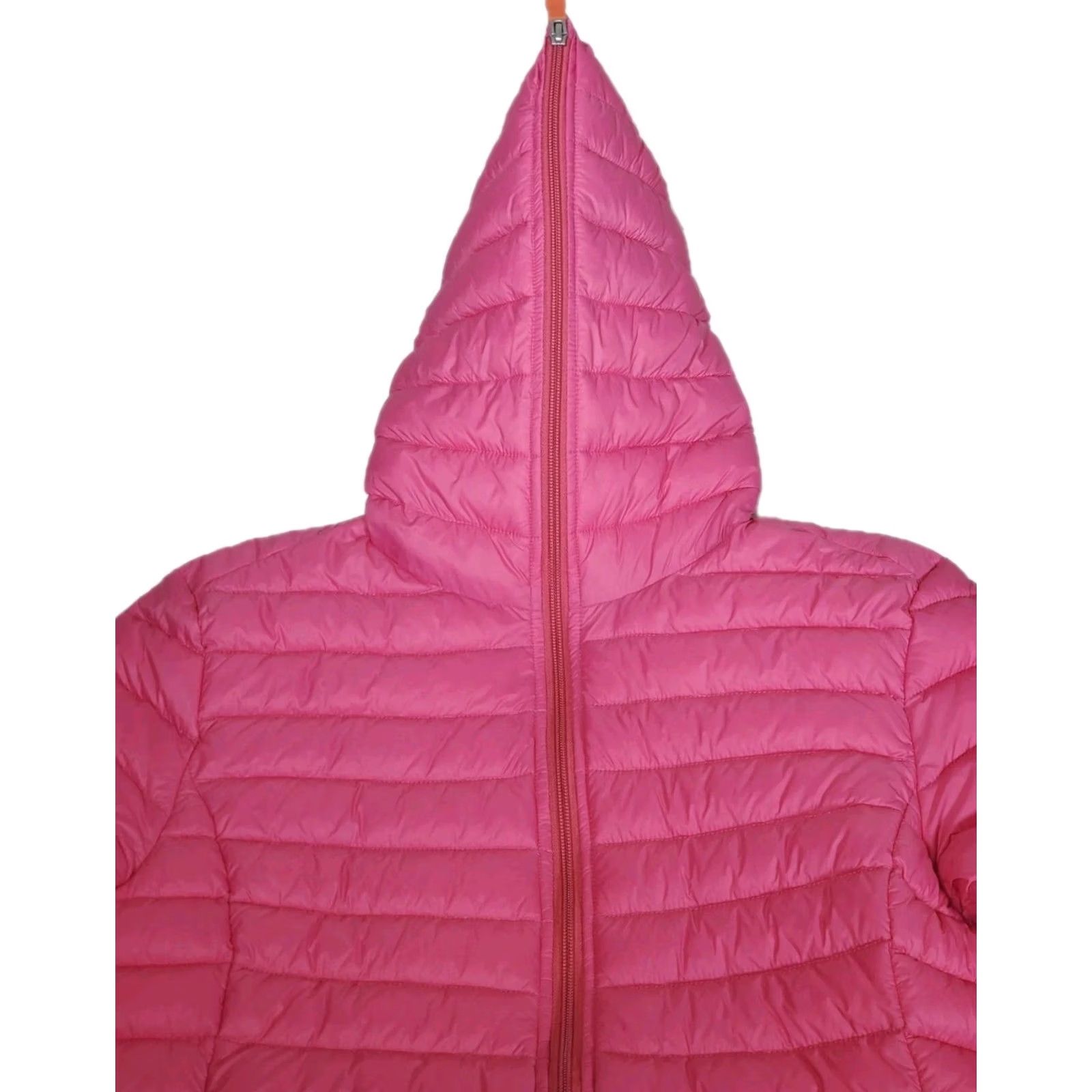 Save The Duck Save The Duck Daisy Hooded Puffer Ultra Light Jacket Rosa Pink Women's XL Hoodie Jacket Pink Size XL / US 12-14 / IT 48-50 - 5 Thumbnail