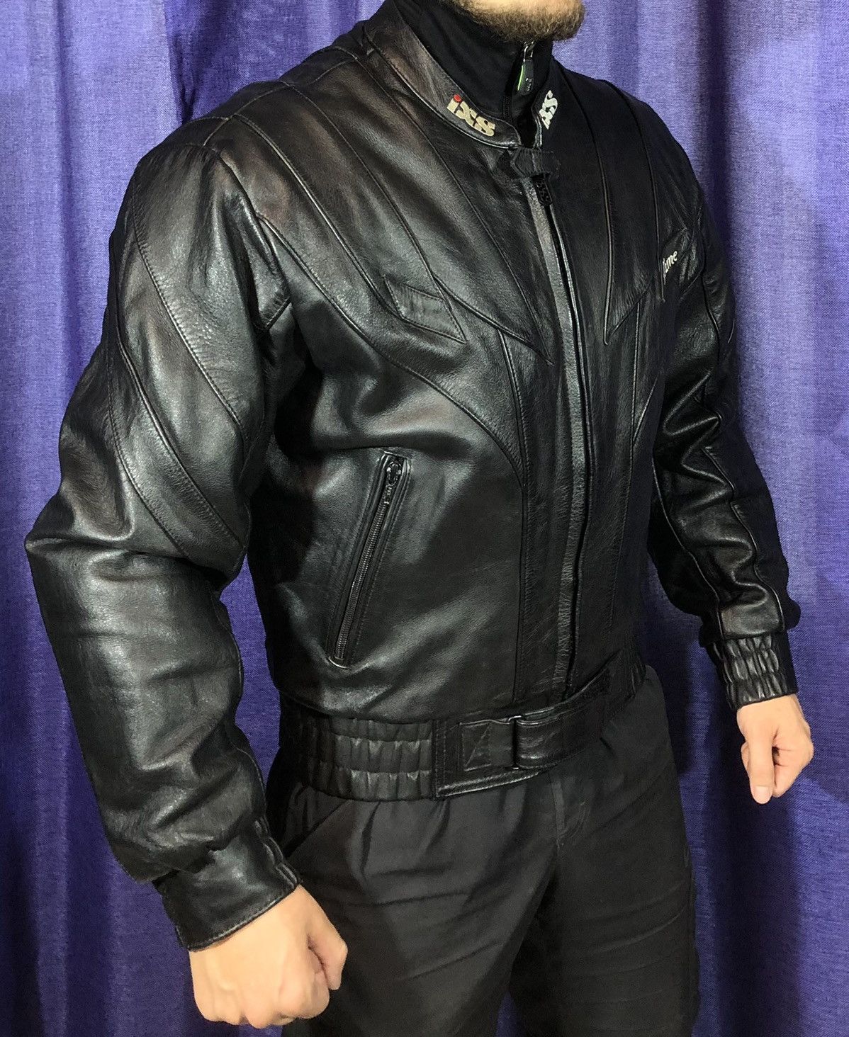 Ferrari × Honda × Yamaha IXS Motorcycle Leather Jacket Racing Vintage Size US M / EU 48-50 / 2 - 3 Thumbnail
