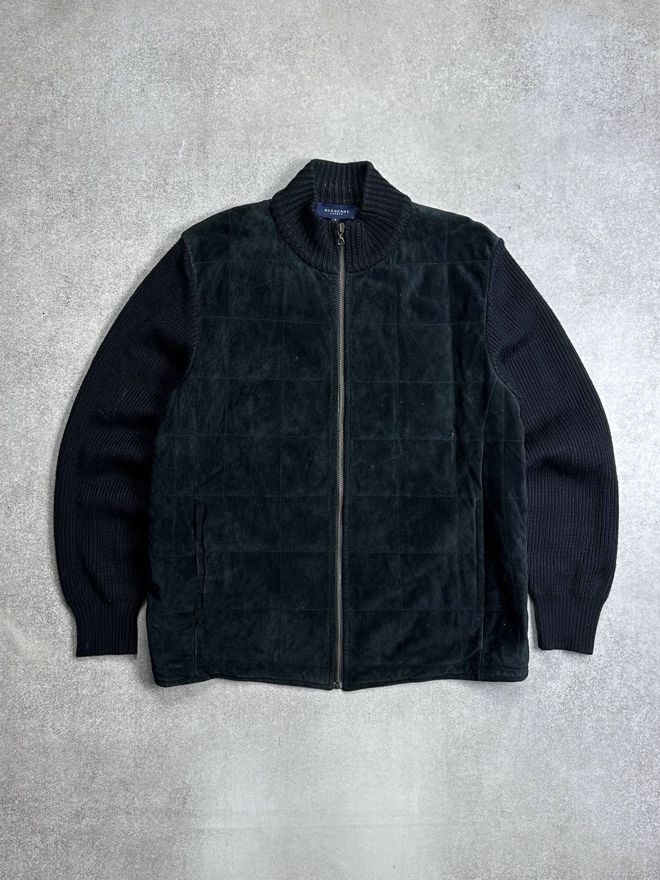 Burberry Vintage Burberry Knit Sleeve Velour Jacket Rare XL Mens Size US XL / EU 56 / 4 - 2 Thumbnail