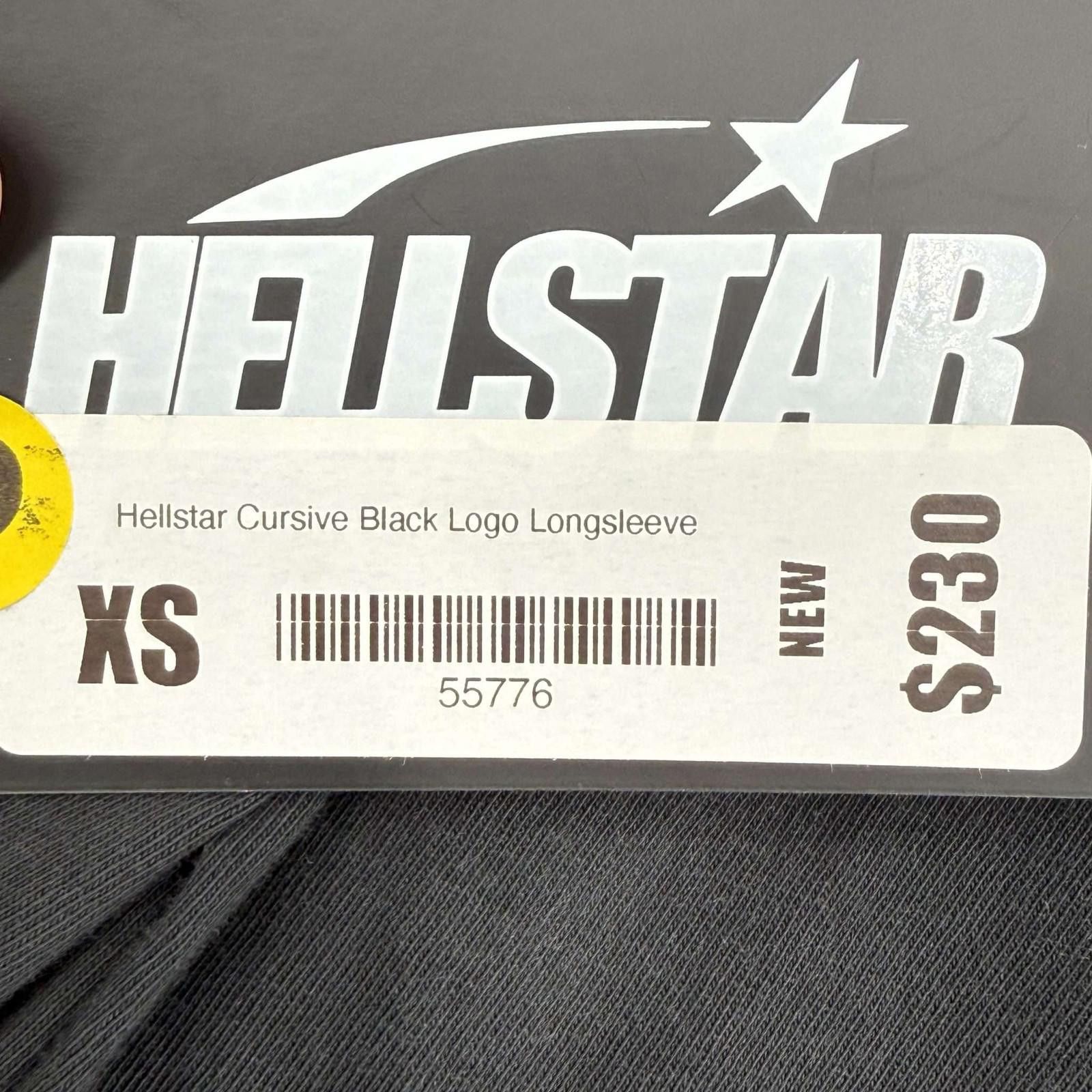 HELLSTAR Hellstar Cursive Black Logo Longsleeve XS New Size US XS / EU 42 / 0 - 12 Thumbnail