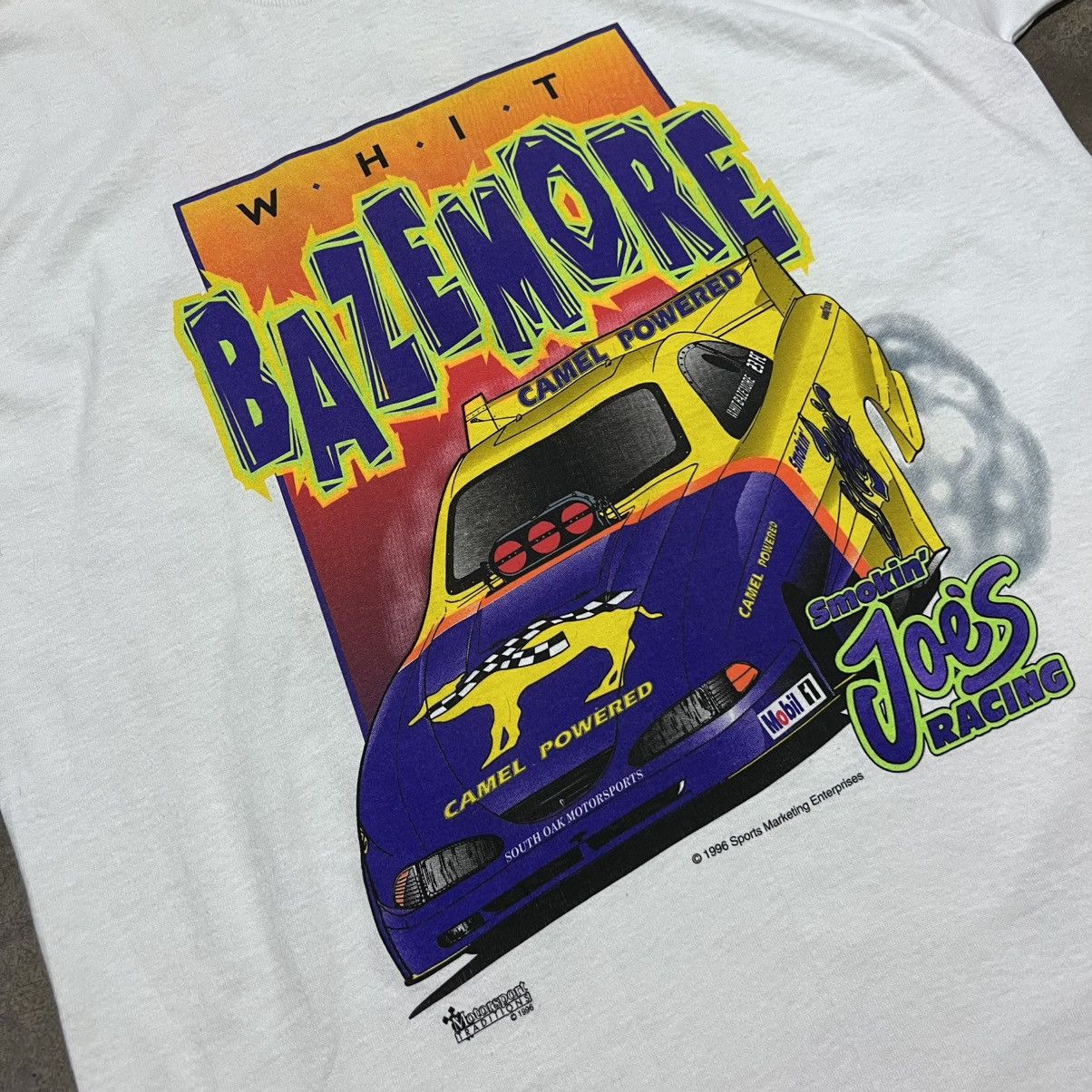 Camel Vintage 90s Camel Racing T shirt Smokin Joe Drag NHRA USA Size US XL / EU 56 / 4 - 3 Thumbnail