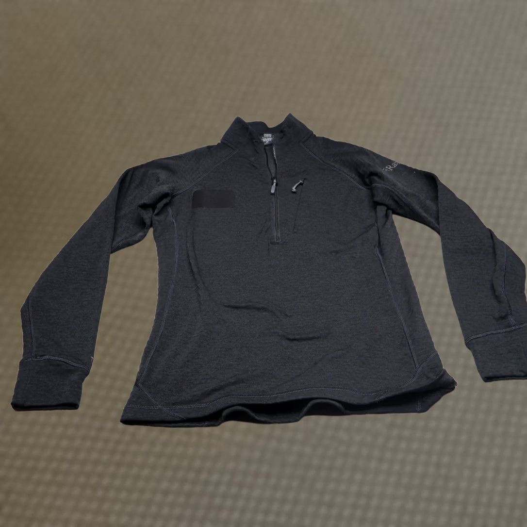 Rab Rab Womens Small Black Nexus Stretch Fleece Midlayer Pull-On Size S / US 4 / IT 40 - 1 Thumbnail
