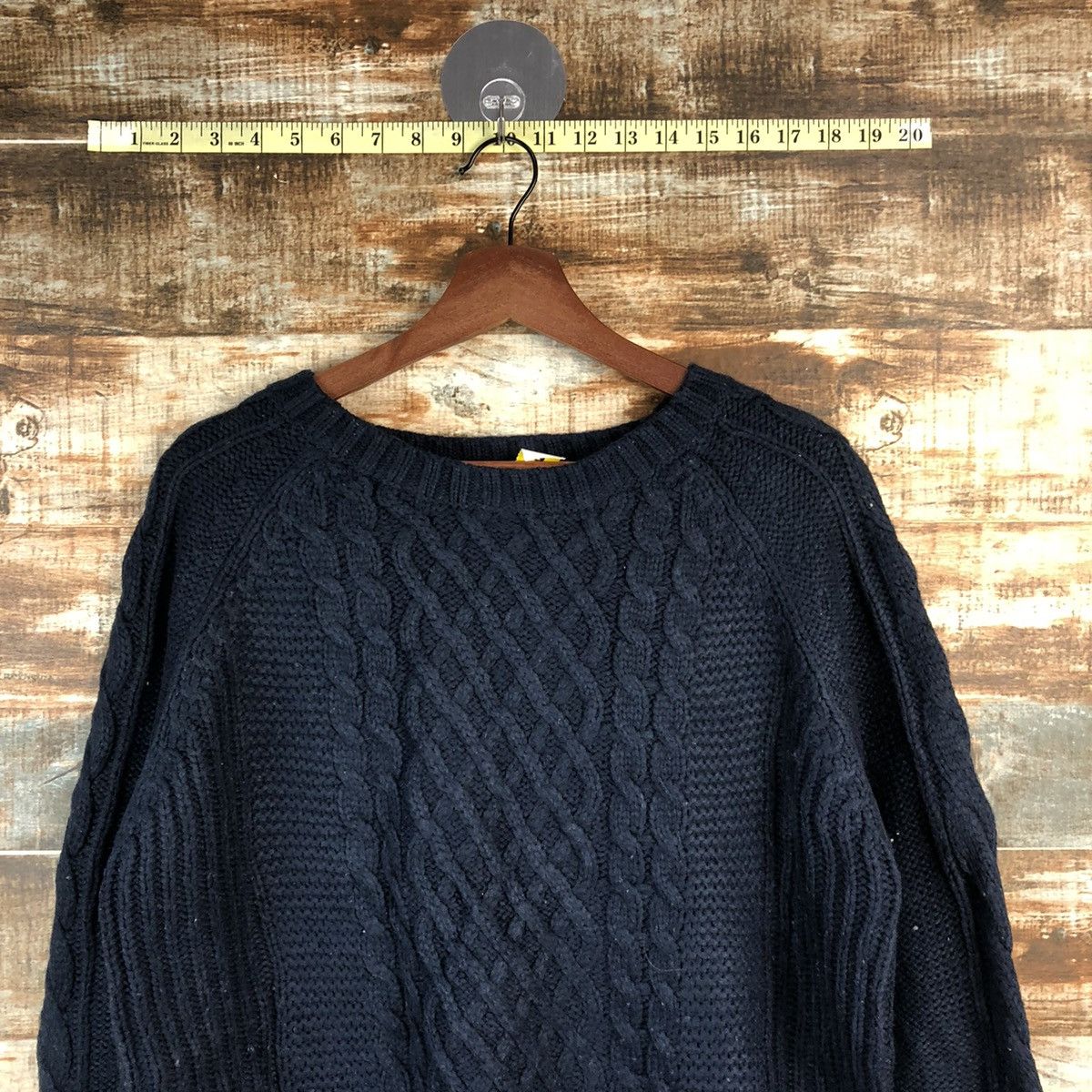 Aran Isles Knitwear DL Studio Clip Dark Blue cable Knitwear #C607 Size M / US 6-8 / IT 42-44 - 5 Thumbnail