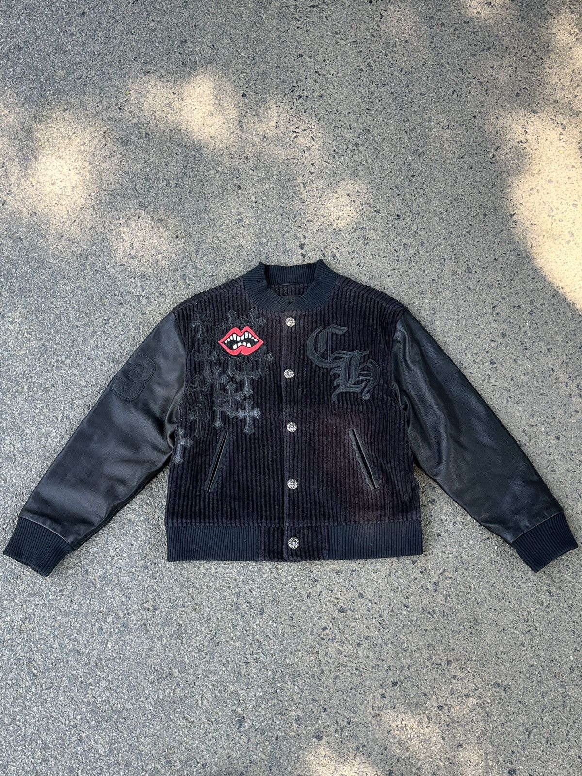 Chrome Hearts Chrome Hearts MATTY BOY Leather Letterman Varsity Jacket Size US S / EU 44-46 / 1 - 2 Thumbnail