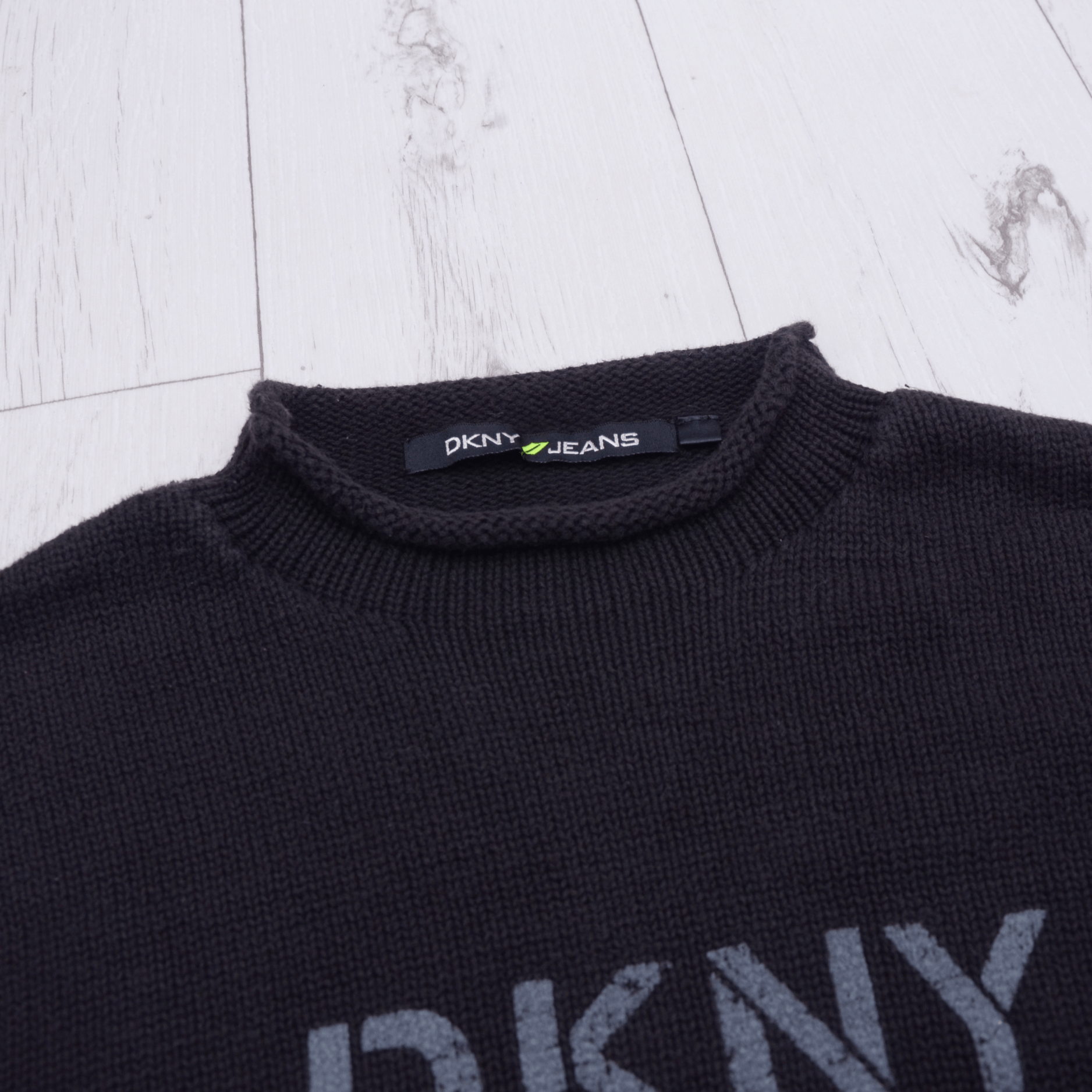 DKNY × Vintage Vintage DKNY Jeans Avant Garde Sweater Sweathirt Knit Y2K Size US M / EU 48-50 / 2 - 5 Thumbnail