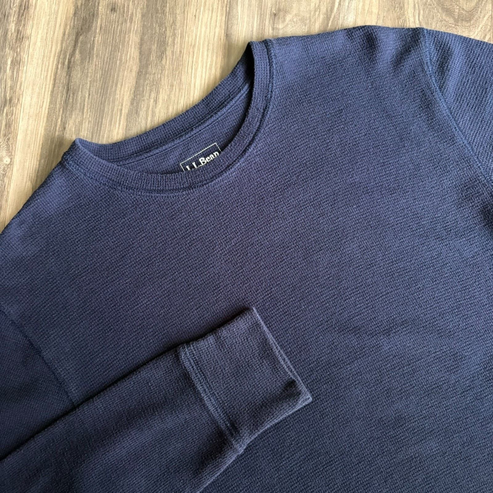 L.L. Bean Vintage Waffle Knit Thermal Shirt Long Sleeve Men's Size L Size US L / EU 52-54 / 3 - 1 Thumbnail