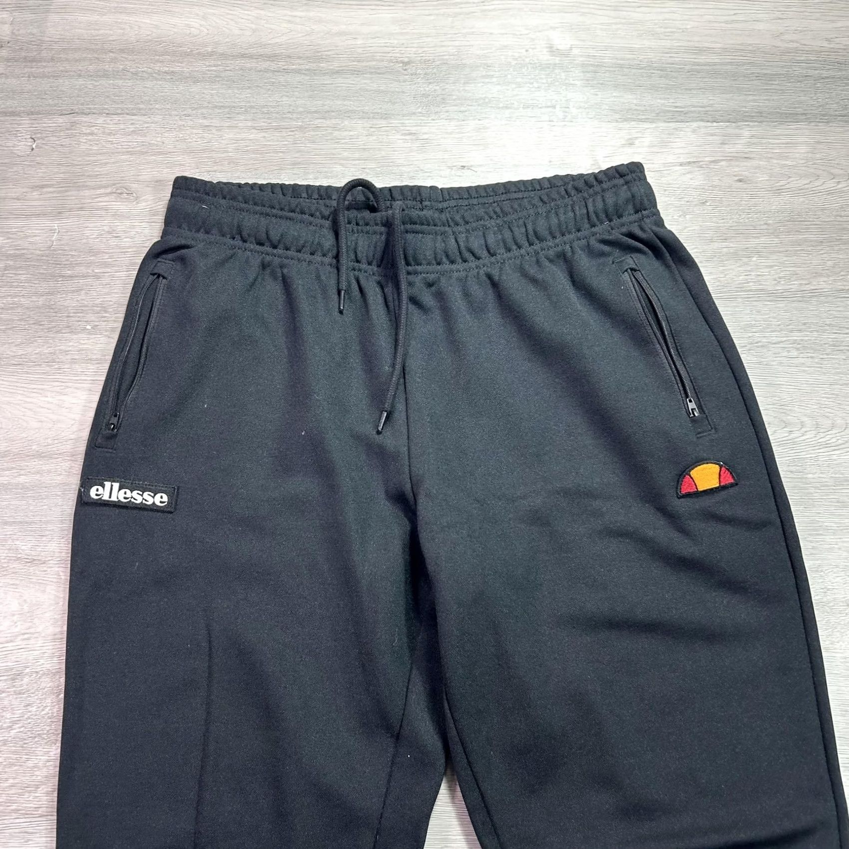 Ellesse Ellesse Mens Medium Black Fleece Jogger Sweatpants with Pockets EM04351 Size US 31 - 3 Thumbnail