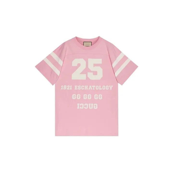Gucci GUCCI Pink Graphic Short Sleeve T-Shirt-2507 Size M / US 6-8 / IT 42-44 - 1 Thumbnail