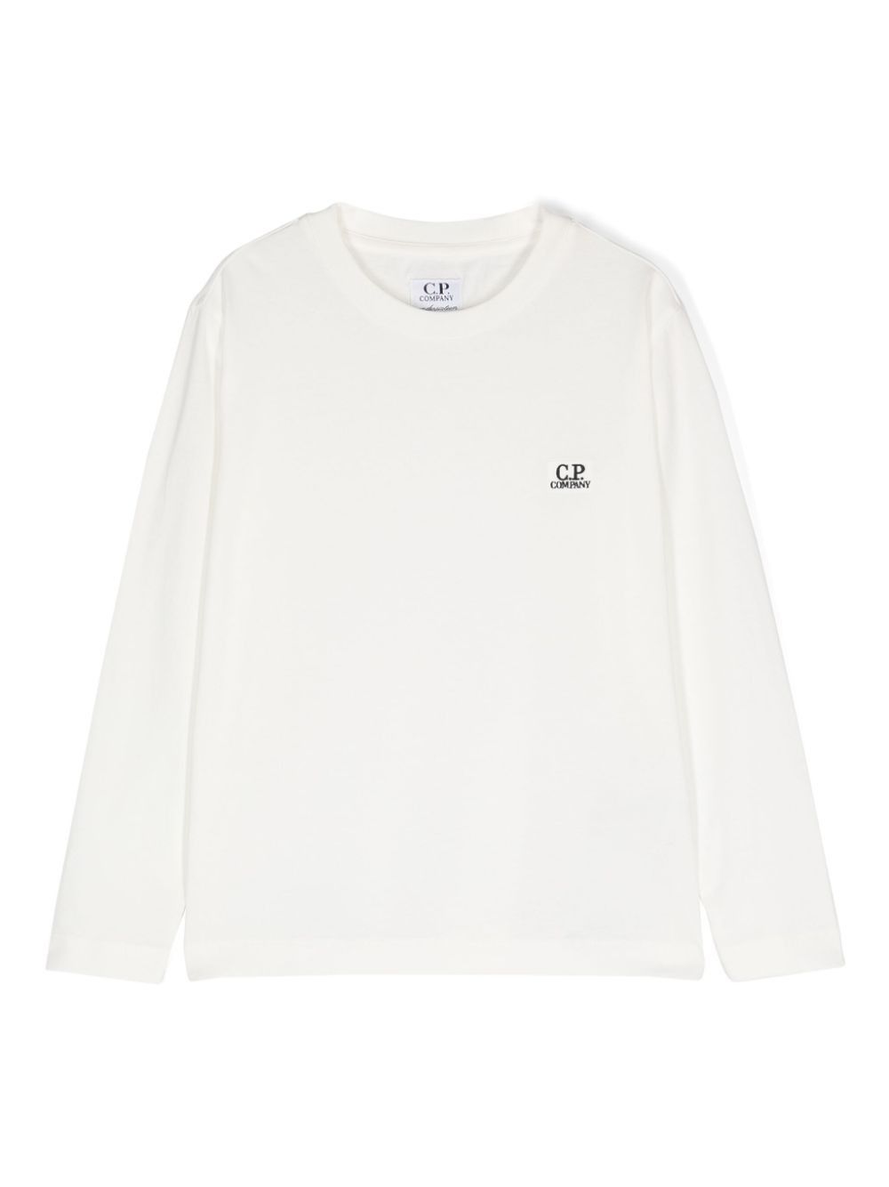 C.P. Company o1y1224 Logo Crewneck T-Shirt in White Size US XXL / EU 58 / 5 - 1 Thumbnail