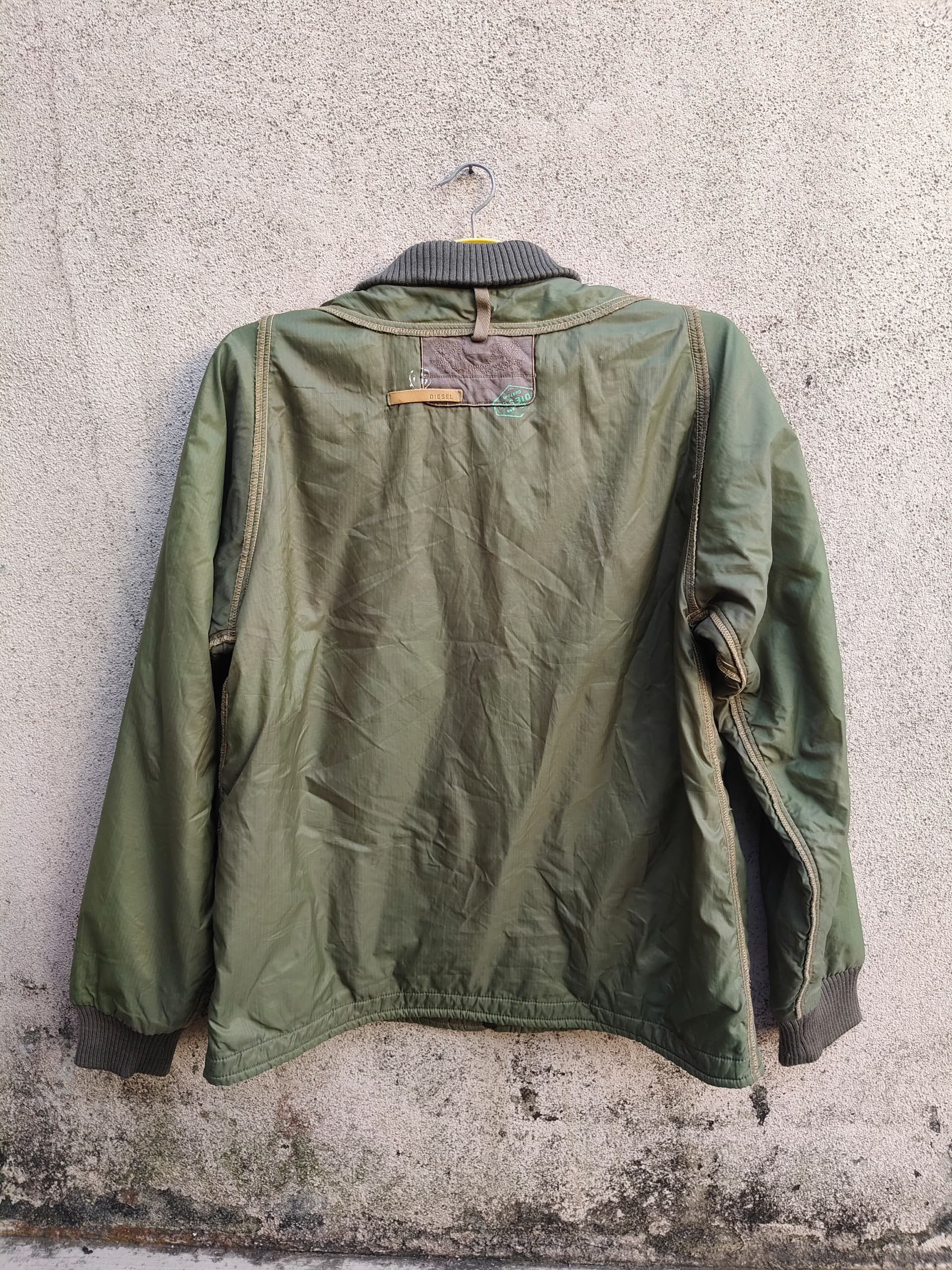 Diesel VINTAGE DIESEL MILITARY QUILTED BOMBER JACKET Size US L / EU 52-54 / 3 - 3 Thumbnail