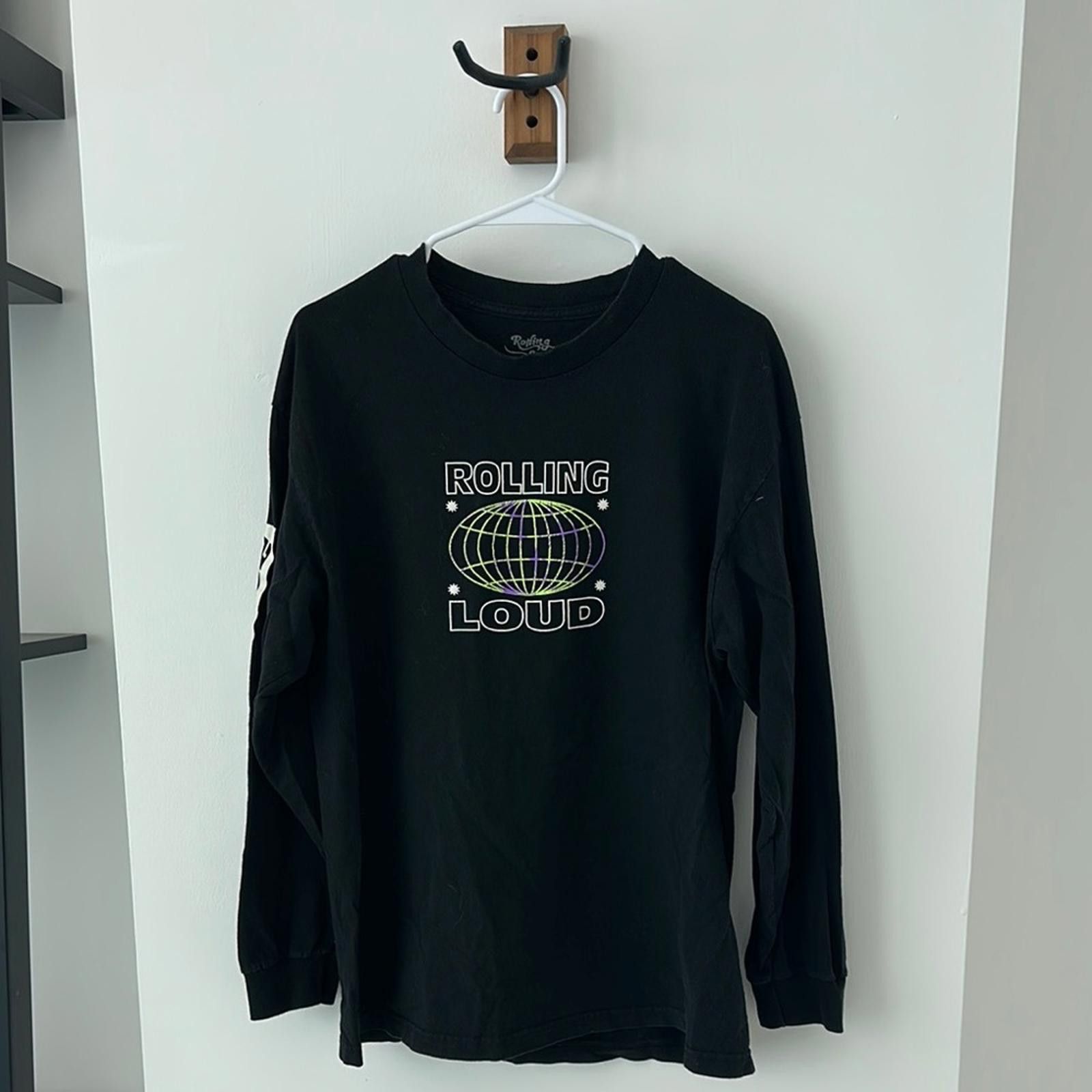 Designer Black Rolling Loud Long Sleeve Shirt Size US L / EU 52-54 / 3 - 1 Thumbnail