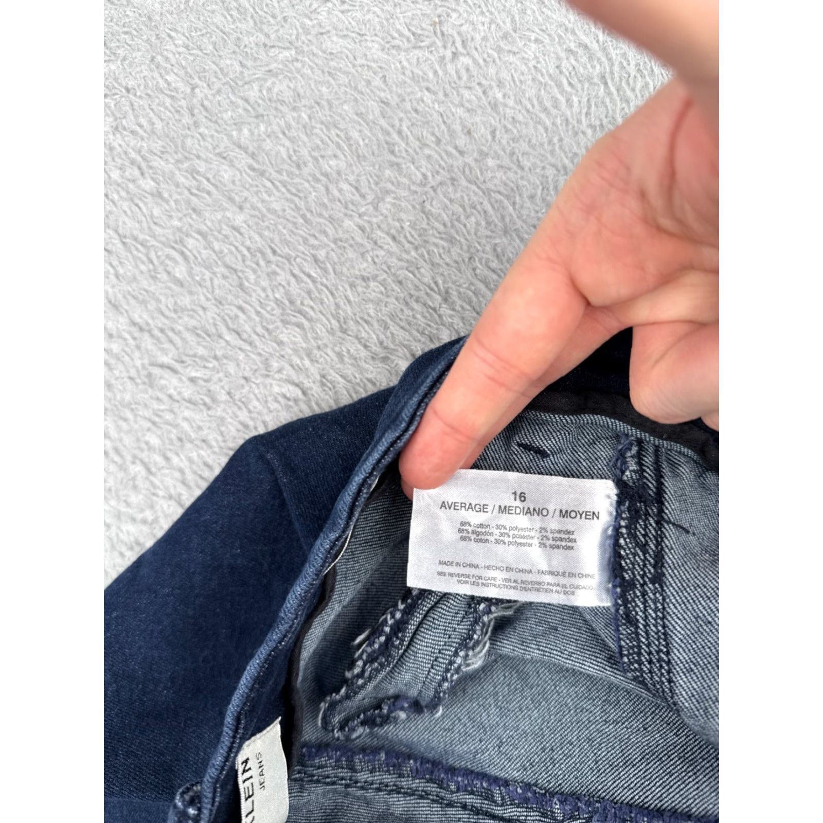 Anne Klein Anne Klein Jeans Womens 16 Blue Denim Flared Dark Wash Mid Rise Cotton 34x29 Size 38" / US 16 / IT 52 - 7 Thumbnail