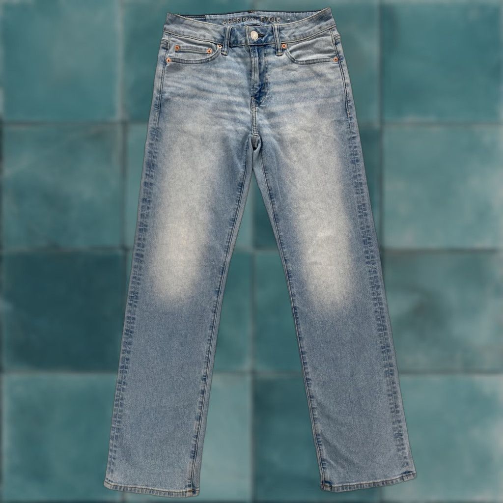 Vintage American Eagle Jeans Mens 28x32 Light Wash AirFlex+ Original Bootcut Stretch Size US 28 / EU 44 - 1 Thumbnail