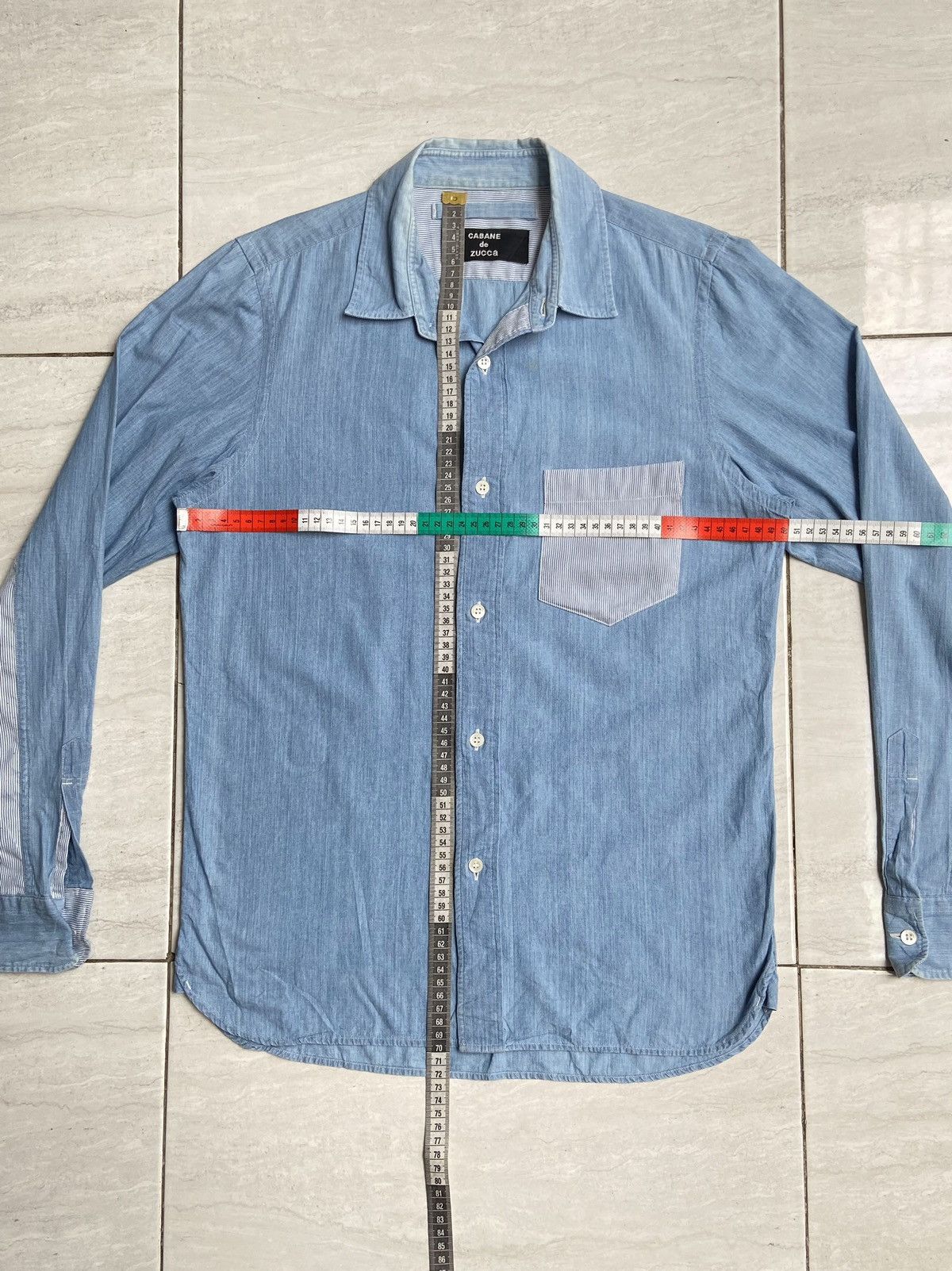 CABANE de ZUCCa × Issey Miyake CABANE De ZUCCA Blue Shirt Size US S / EU 44-46 / 1 - 2 Thumbnail
