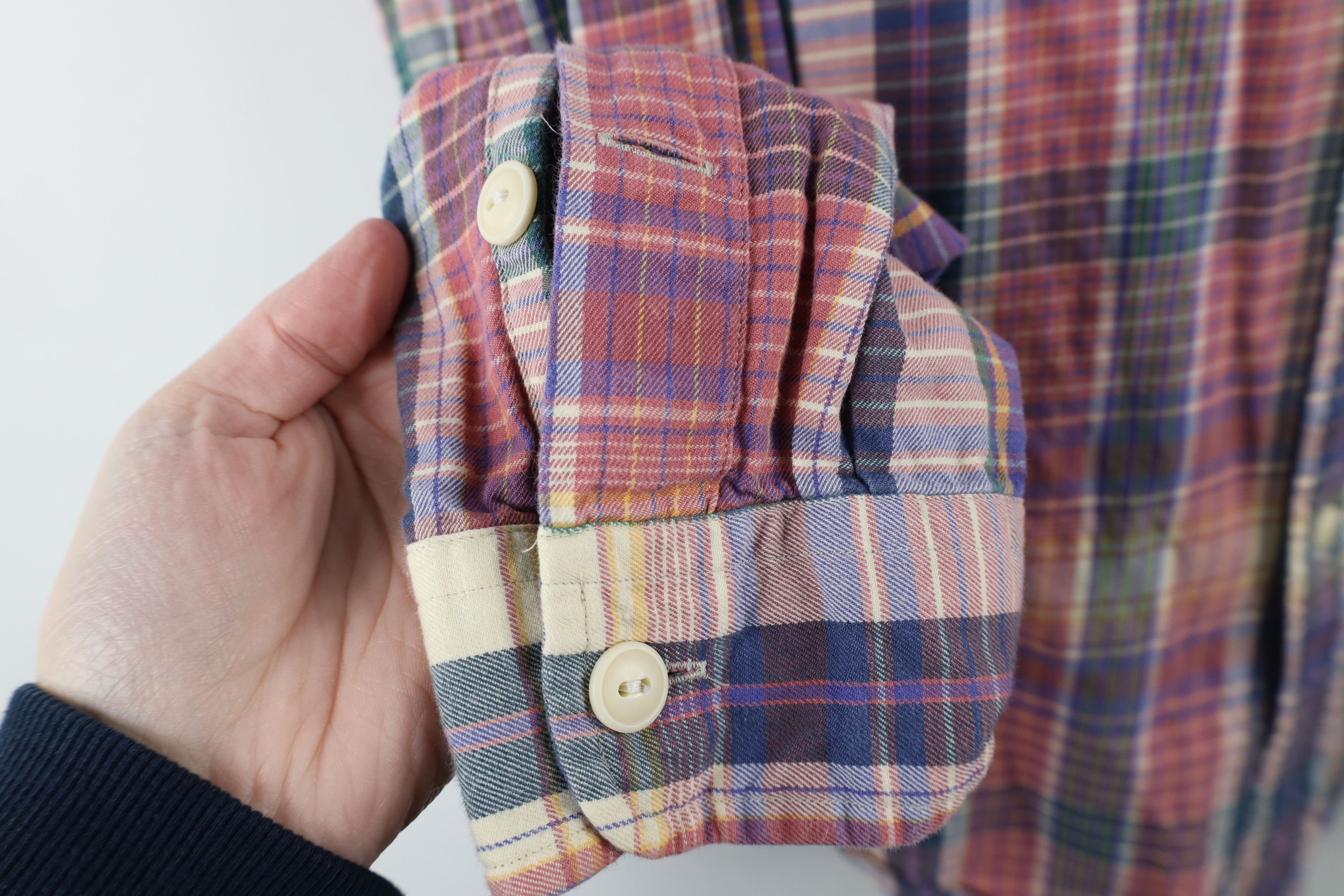 Polo Ralph Lauren Vintage 90s Ralph Lauren Madras Plaid Flannel Button Shirt Size US L / EU 52-54 / 3 - 5 Thumbnail