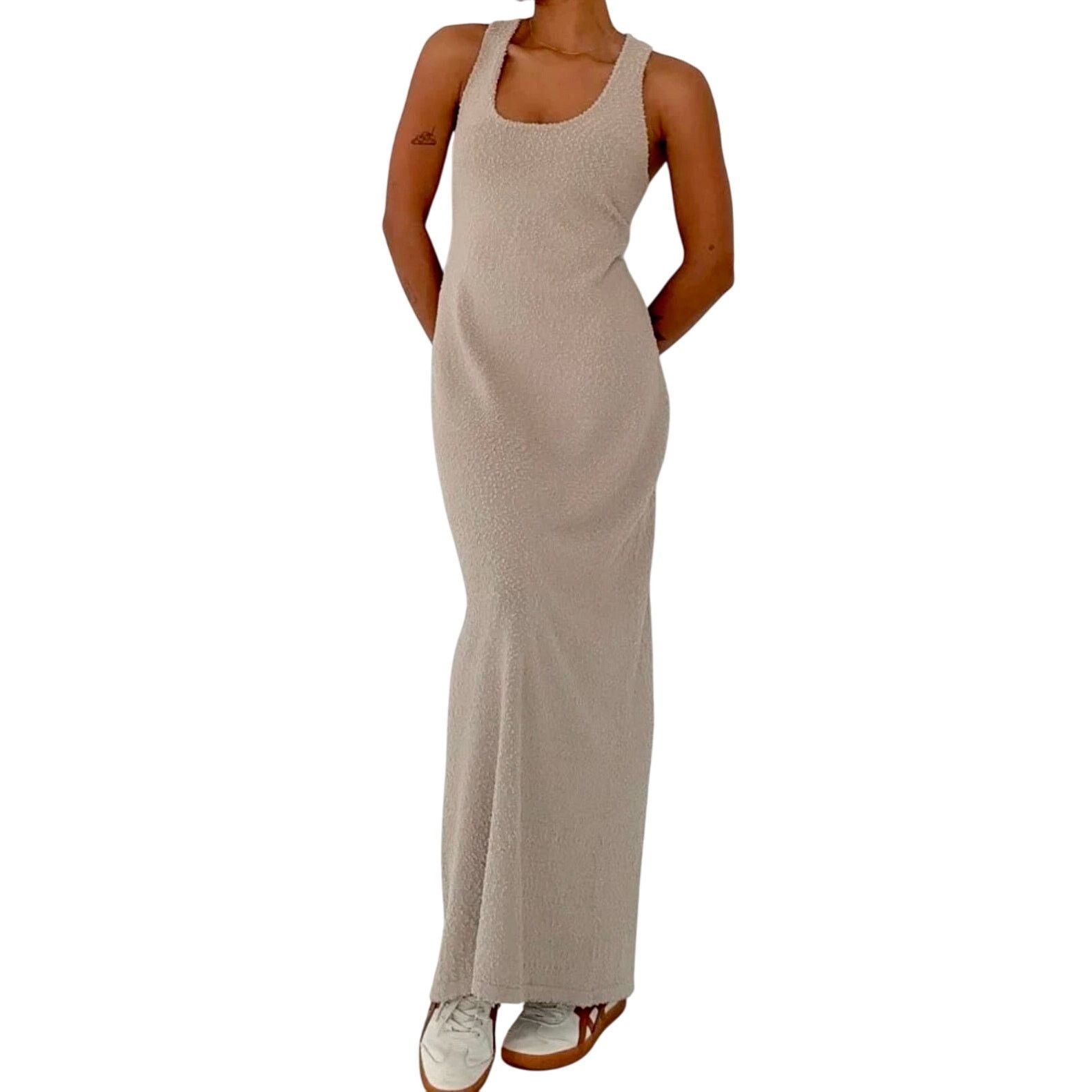 Other Rumored Cloud Nine Maxi Dress XS Taupe Earth Tones Textured Size XS / US 0-2 / IT 36-38 - 1 Thumbnail