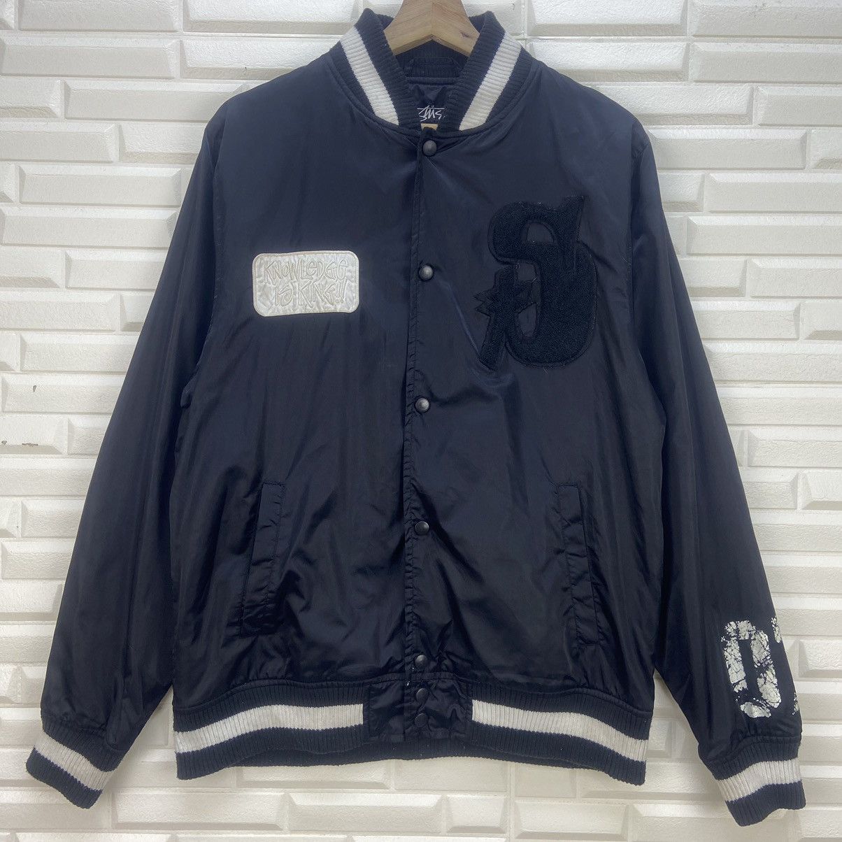 Stussy Stussy ‘Knowledge is King’ Satin Varsity Jacket Size US S / EU 44-46 / 1 - 2 Thumbnail