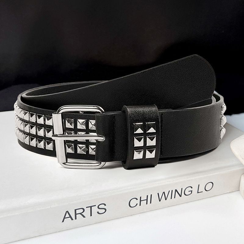 Designer Vintage Vintage Belt Riveted Belts Menswear Accessories Size ONE SIZE - 6 Thumbnail
