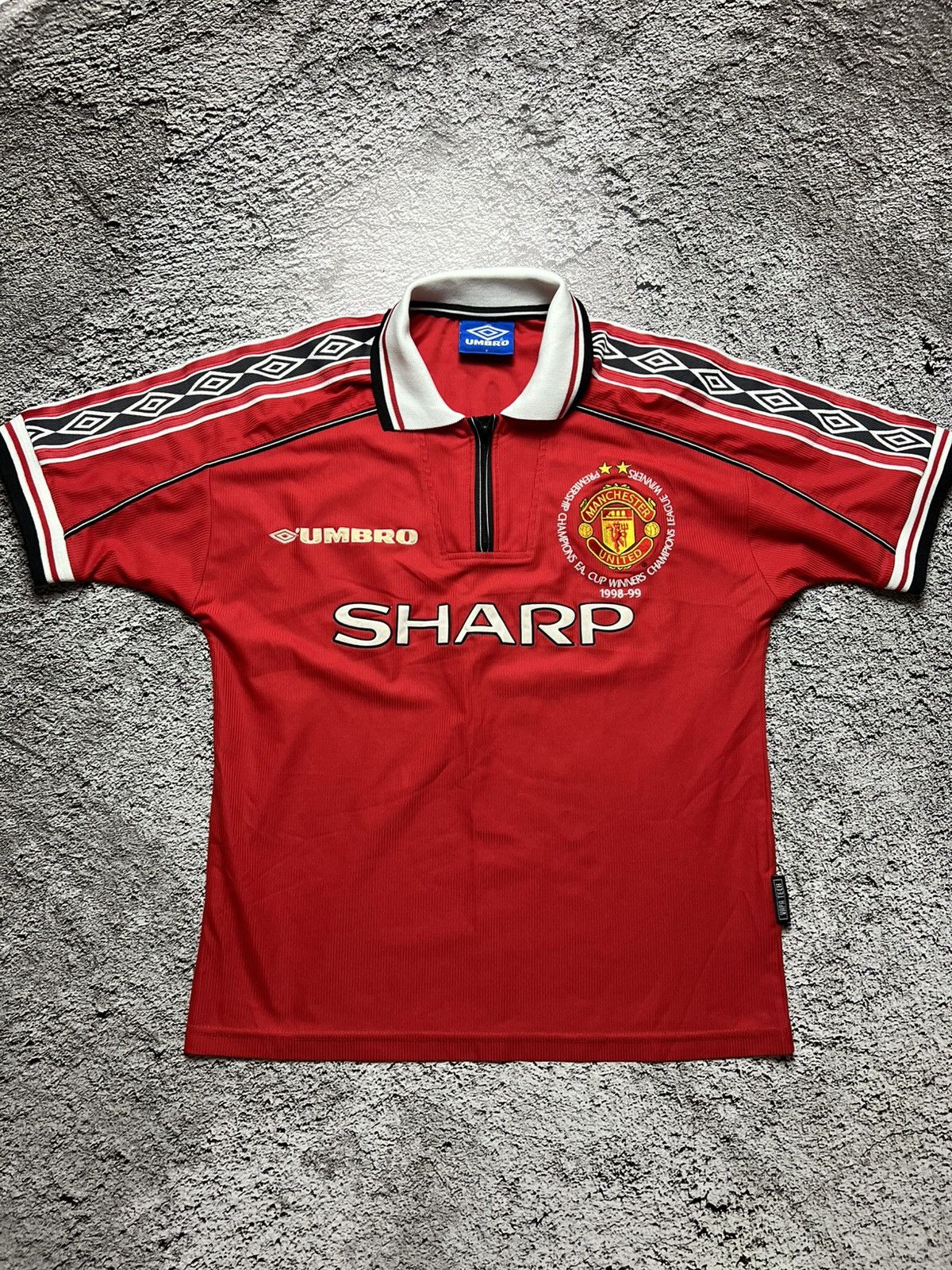 Umbro 1998 RARE‼️ FA Cup winners Manchester Andy Cole umbro jersey Size US S / EU 44-46 / 1 - 1 Thumbnail