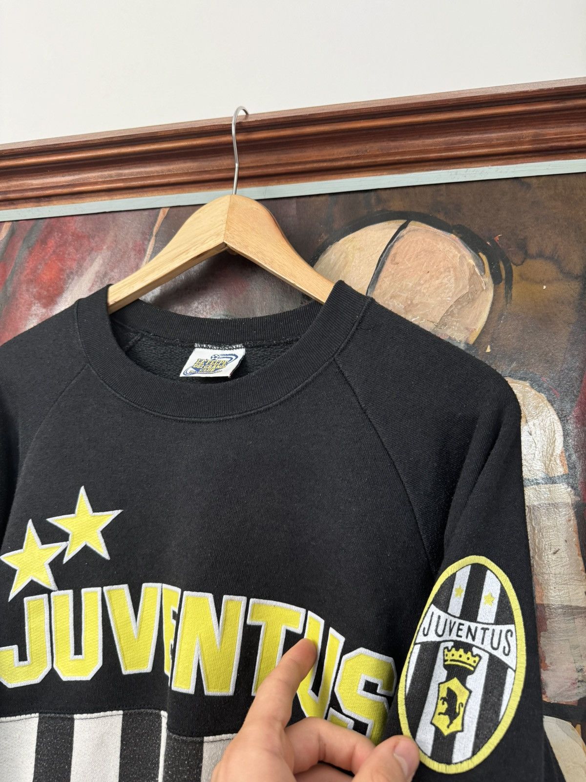 Vintage Vintage 90s Juventus Crewneck Sweatshirt Soccer Football Size US M / EU 48-50 / 2 - 3 Thumbnail