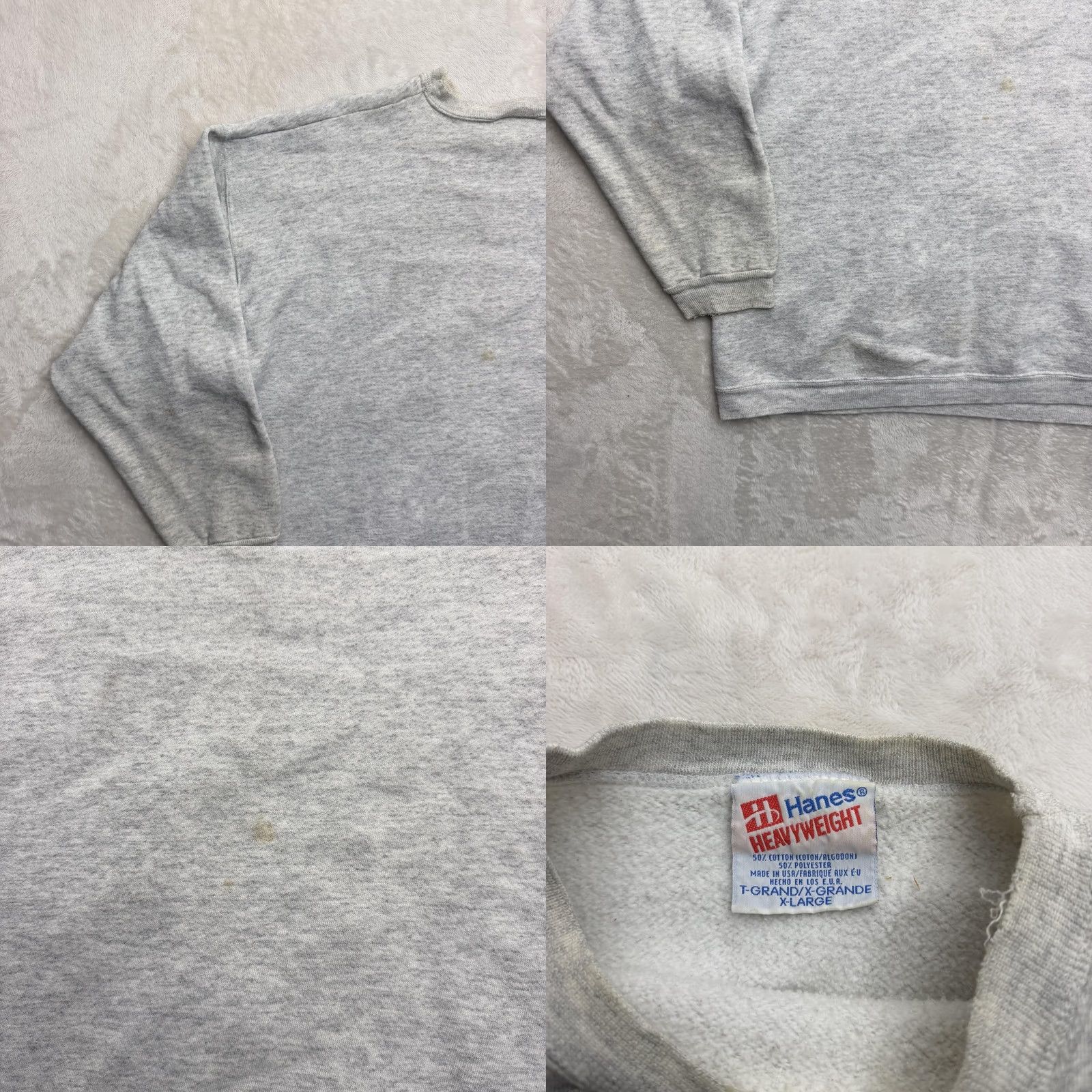Hanes VINTAGE Hanes Mickey Mouse Sweatshirt Mens XL Gray Graphic Fleece USA Size US XL / EU 56 / 4 - 10 Thumbnail