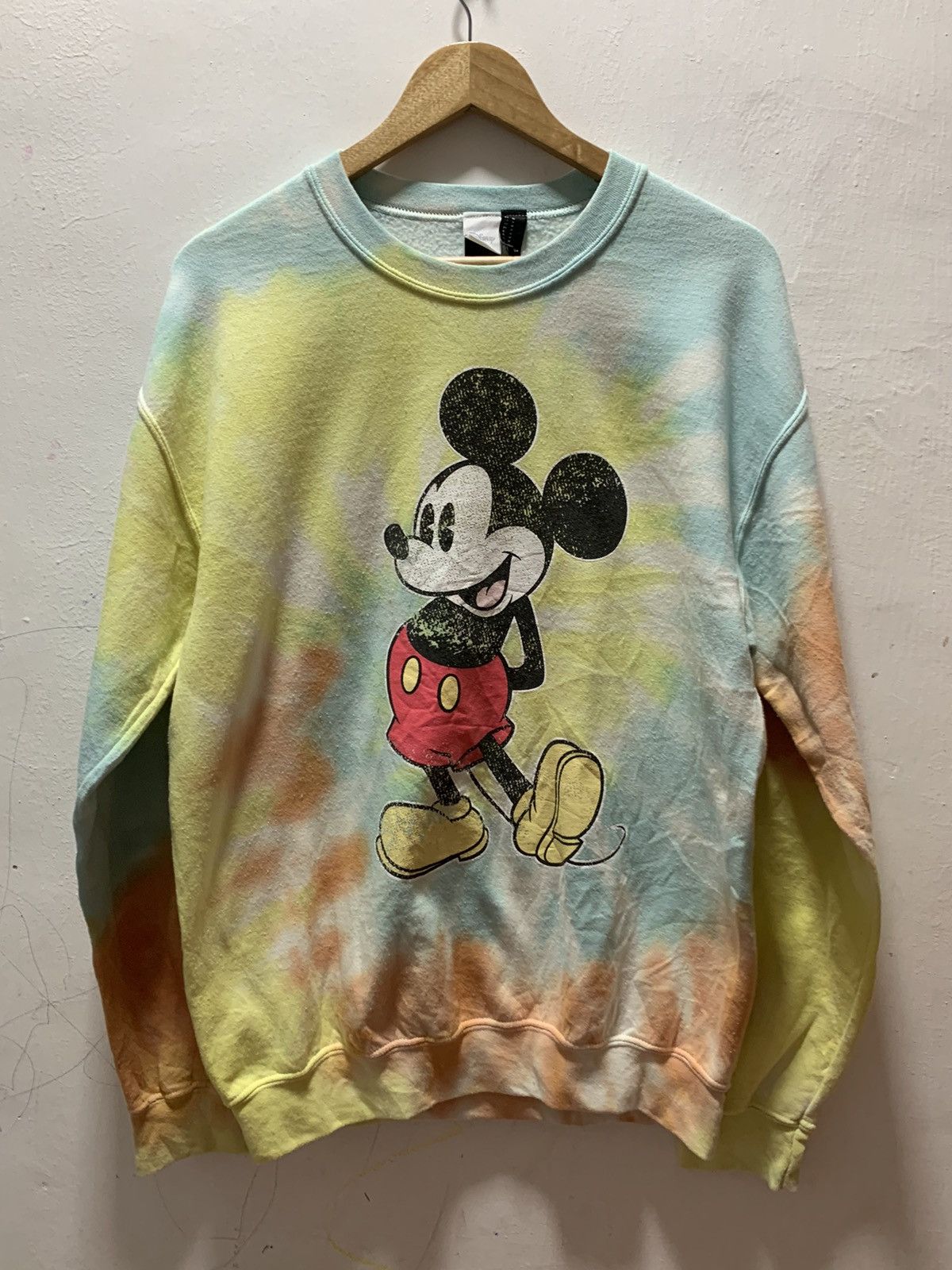 Mickey Mouse Vintage Y2K DisneyTie Dye Mickey Mouse Sweatshirt Size US M / EU 48-50 / 2 - 1 Thumbnail