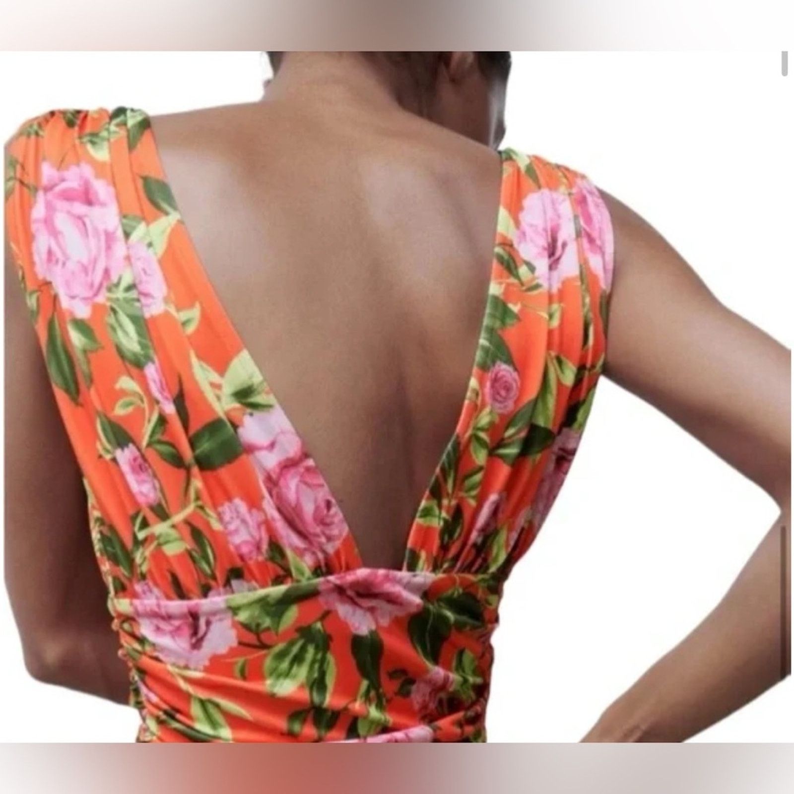 Zara Zara Draped Floral Print Bodysuit Size S / US 4 / IT 40 - 11 Thumbnail