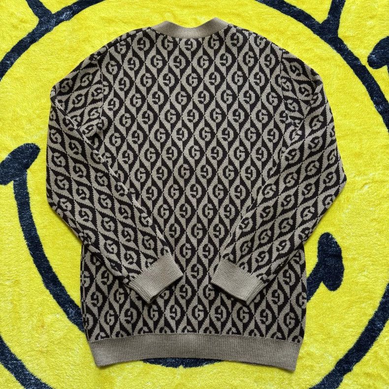 Gucci GucciFull-print G diamond pattern button wool sweater long Size US XS / EU 42 / 0 - 4 Thumbnail