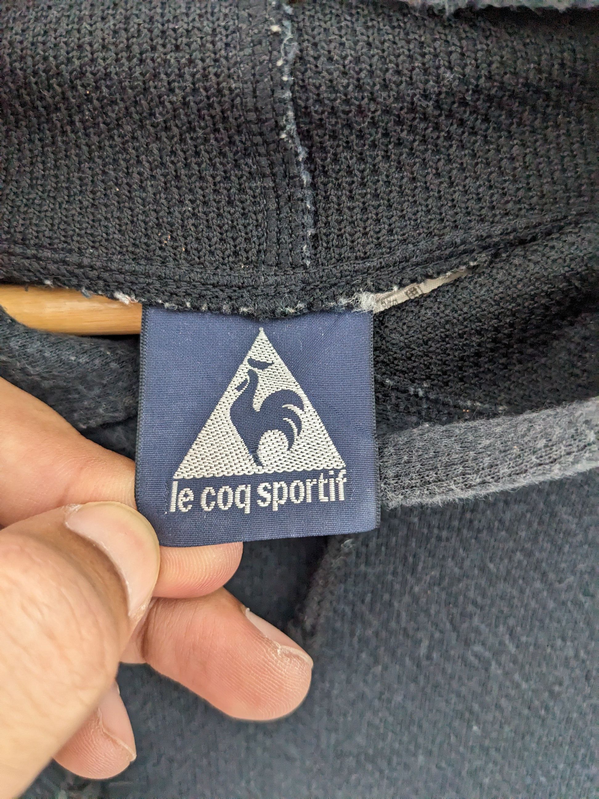 Le Coq Sportif × Vintage Vintage Le Coq Sportif Spellout Pullover Hoodie Size US L / EU 52-54 / 3 - 10 Thumbnail