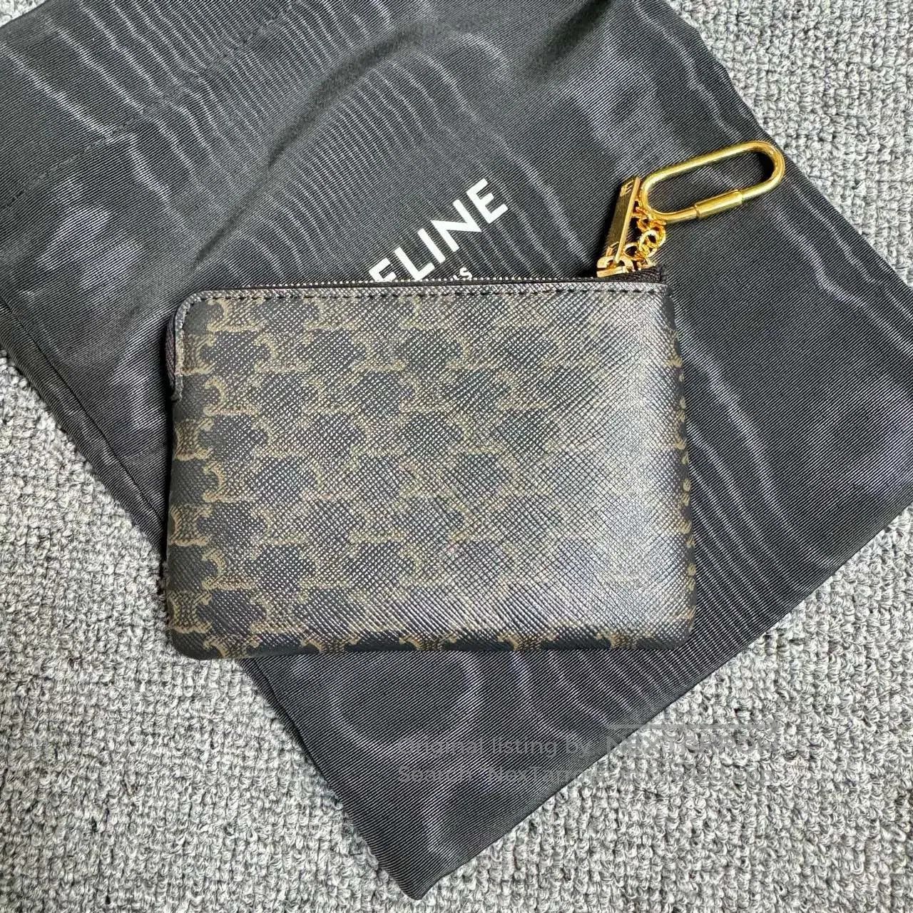 Celine Celine Triomphe Monogram Coin Purse. Size ONE SIZE - 2 Thumbnail