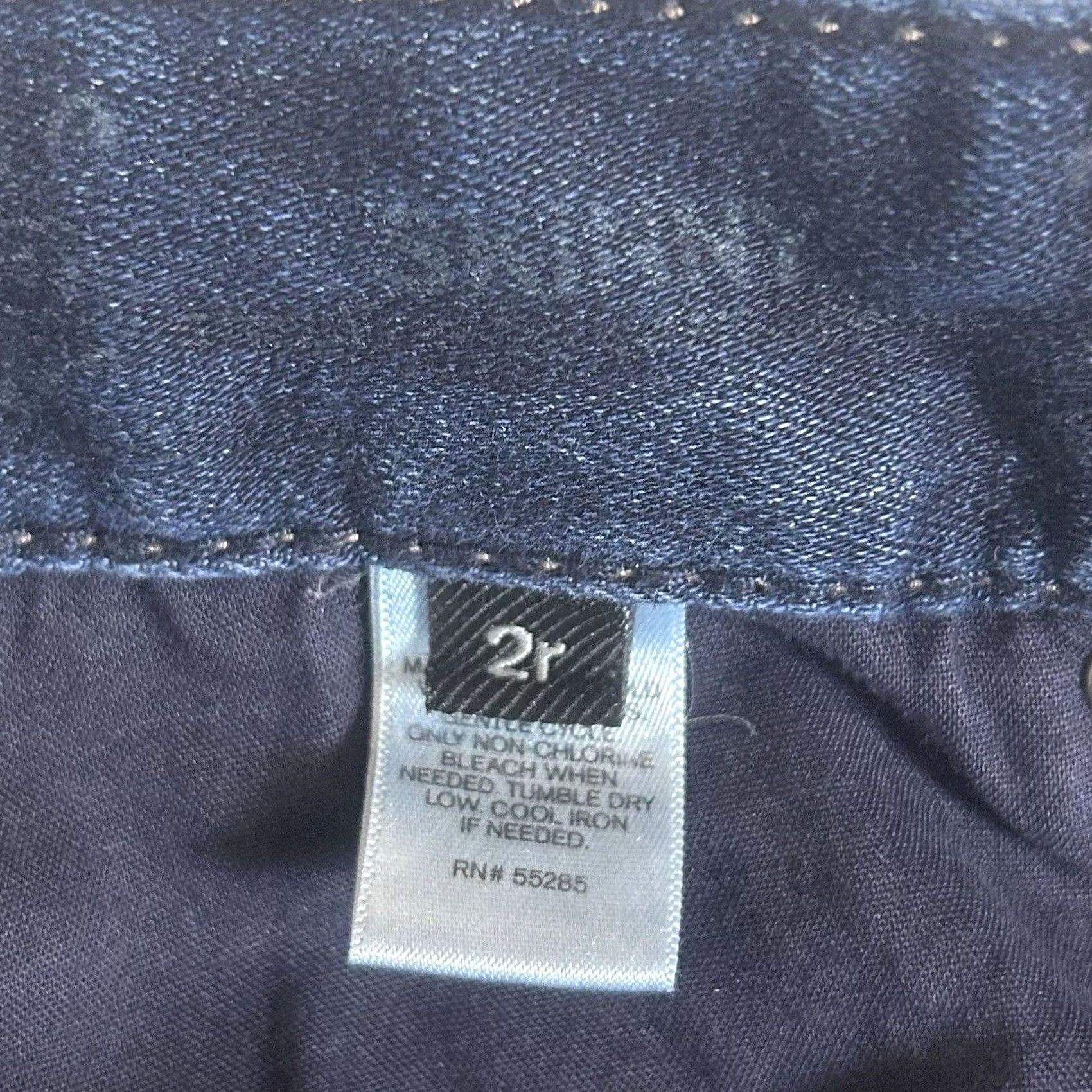 Express Express Womens Skinny Jeans 2R Low Rise Dark Wash Denim Jeggings Long Size 26" / US 2 / IT 38 - 4 Thumbnail