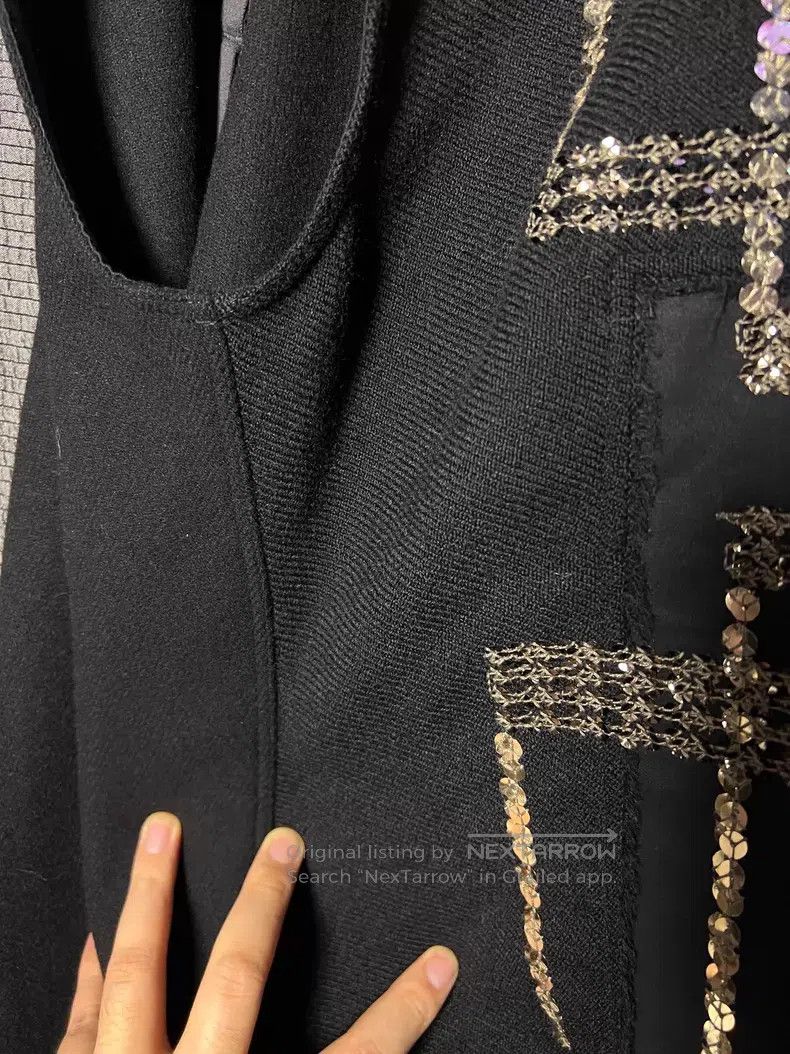 Rick Owens RICK OWENS Geometric Sequin Embroidered Sleeveless Wool Cl Size US XS / EU 42 / 0 - 4 Thumbnail