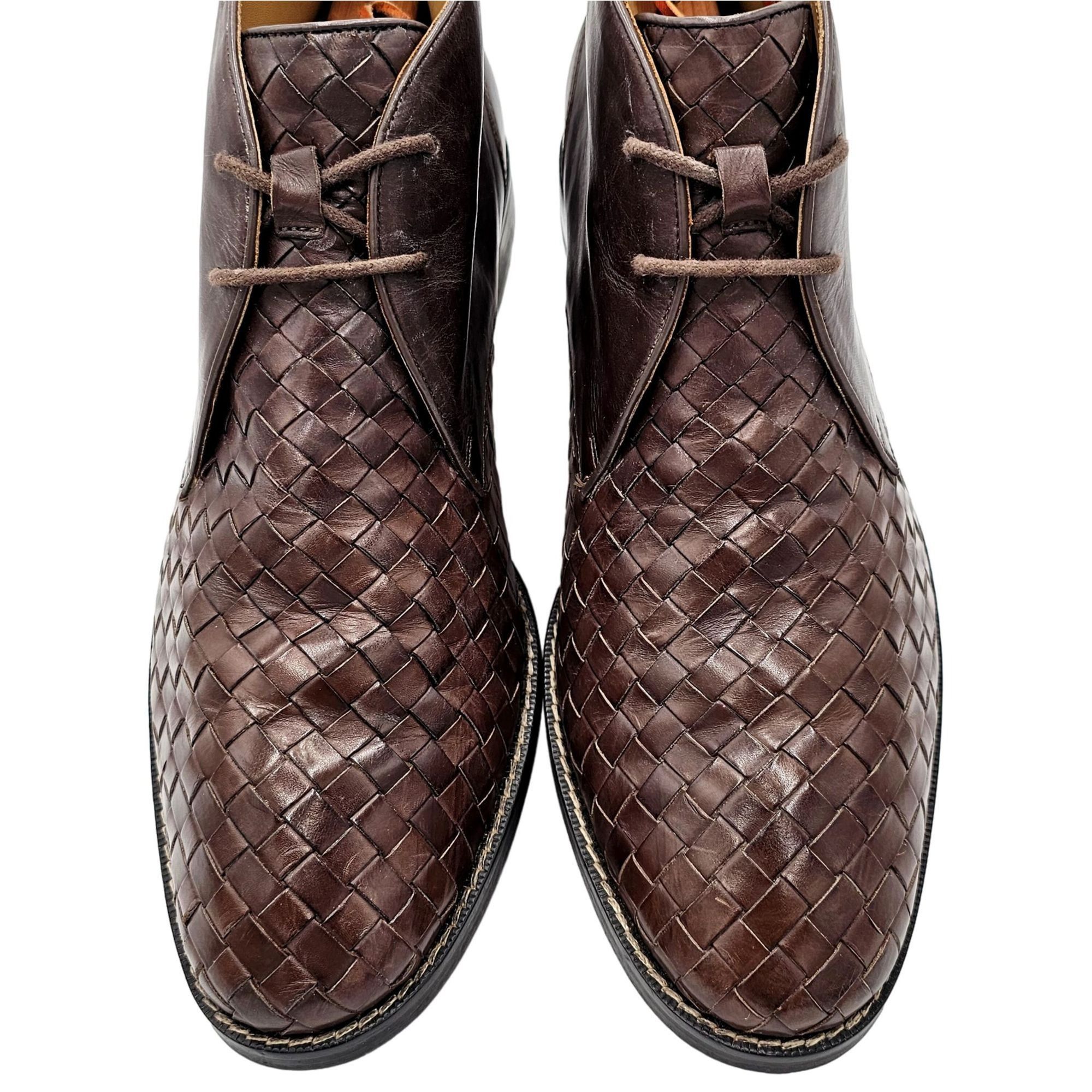 Cole Haan Cole Haan Cambridge Brown Woven Leather Chukka Boots Men 8.5 Size US 8.5 / EU 41-42 - 2 Thumbnail