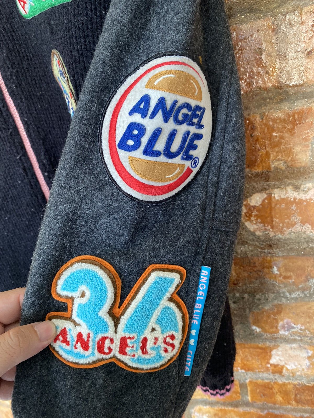 Angel Blue 1990s Angel Blue Knit patch Brand for cute girl Varsity Size M / US 6-8 / IT 42-44 - 9 Thumbnail