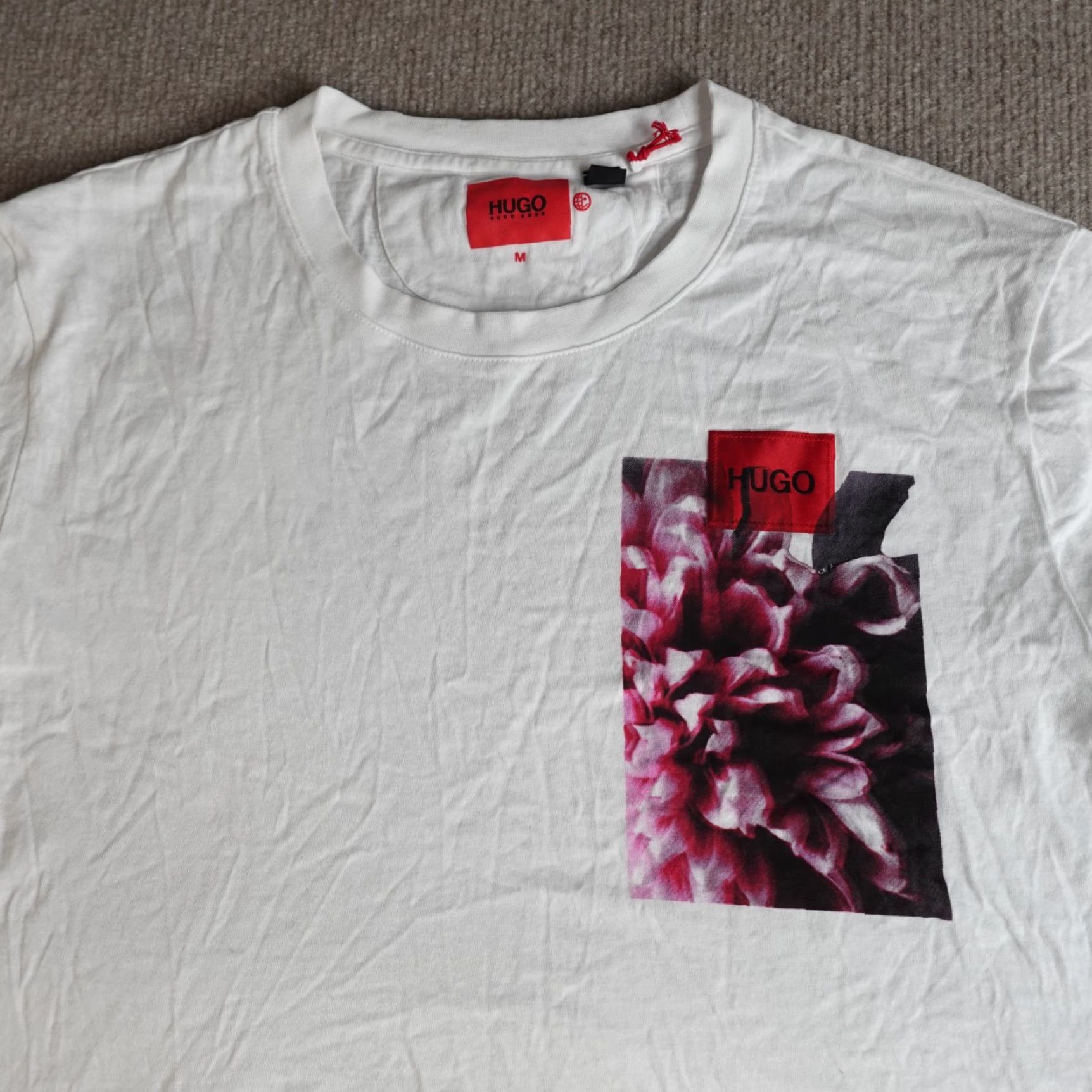 Hugo Boss VINTAGE Hugo Boss Shirt Small White Double Sided Diammer Made in Peru Size US S / EU 44-46 / 1 - 2 Thumbnail