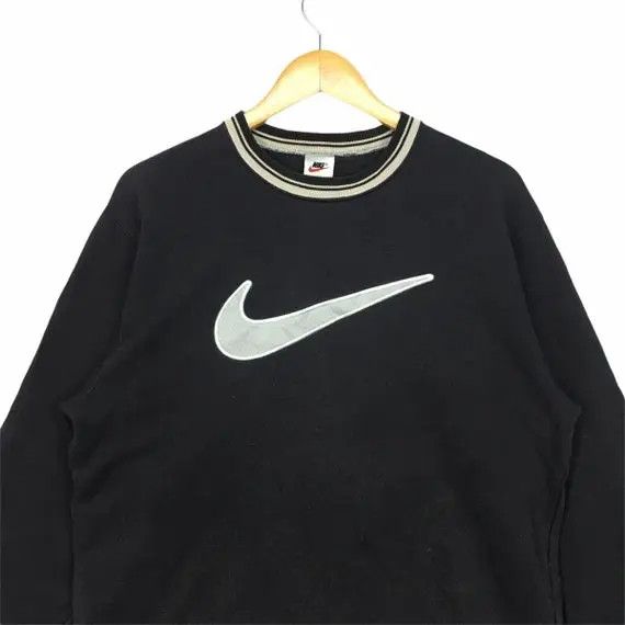 Nike Vtg NIKE Sweatshirt Swoosh Logo Jumper Pullover Streetwear Size US M / EU 48-50 / 2 - 2 Thumbnail