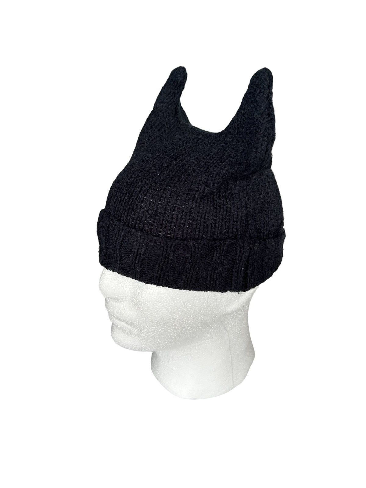 14th Addiction × Le Grande Bleu (L.G.B.) × Seditionaries Devil Horn Knitted Beanie Hats☠️ Size ONE SIZE - 3 Thumbnail
