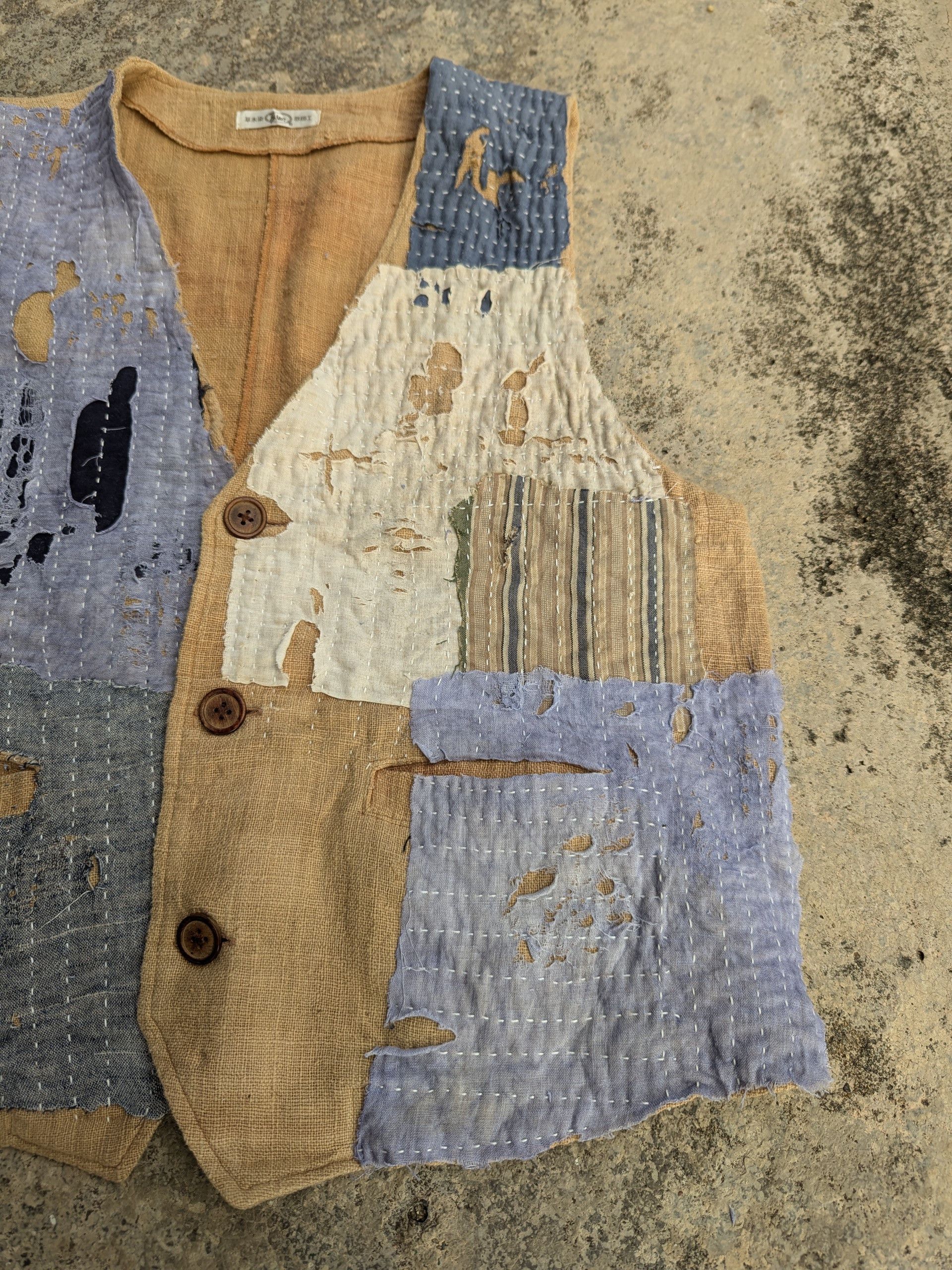Japanese Brand × Vintage Inspired Kapital Boro Vest Sashiko Distressed Custom Made Size US S / EU 44-46 / 1 - 5 Thumbnail