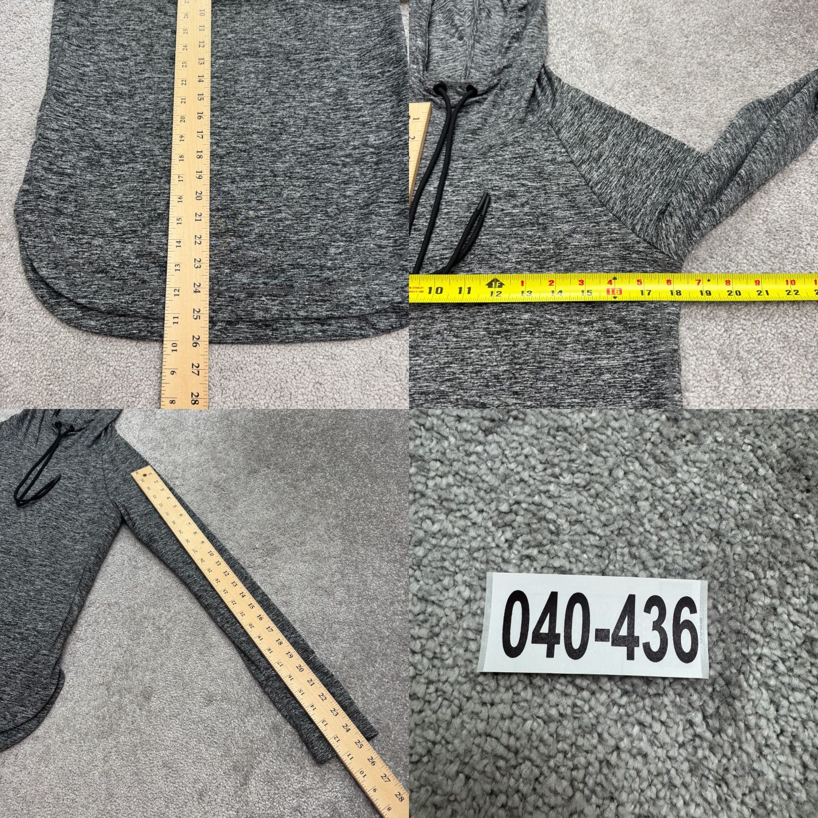 Athleta Athleta Hoodie Pullover Shirt Womens Small Heathered Gray Thumbholes Activewear Casual Sports Athleisure Women Small Gray Size S / US 4 / IT 40 - 9 Thumbnail