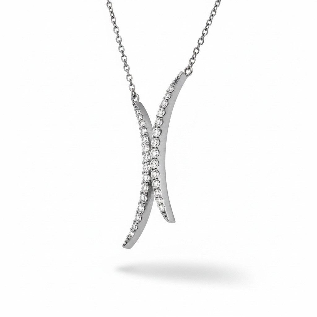 Giani Bernini Giani Bernini Sterling Silver Cubic Zirconia Drop Necklace Size ONE SIZE - 2 Thumbnail