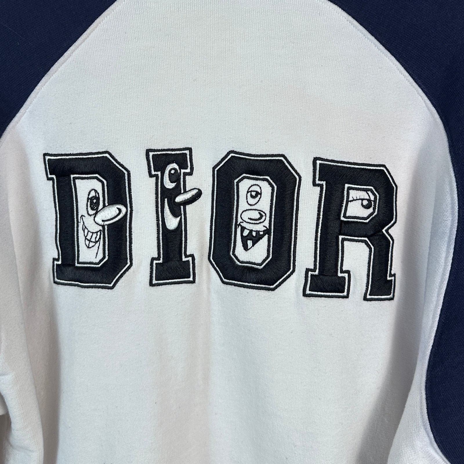 Dior Kenny Scharf White/Navy Zip-Up Sweatshirt Size US XL / EU 56 / 4 - 10 Thumbnail