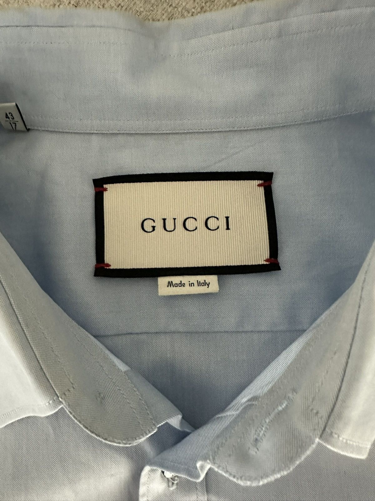 Gucci Gucci Snake Blue Button Up Size US L / EU 52-54 / 3 - 5 Thumbnail
