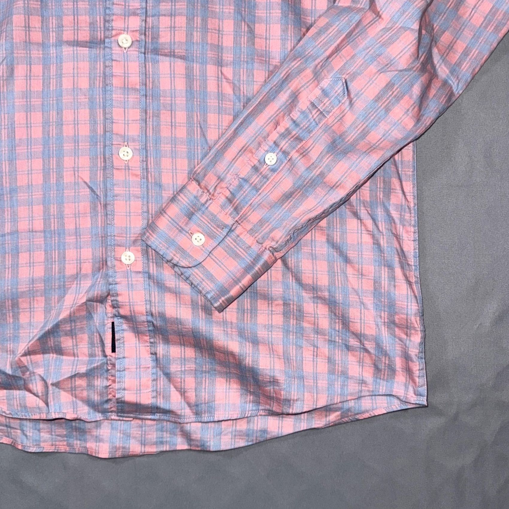 Faherty Faherty Shirt Mens M The Movement Shirt Long Sleeve Button Front Plaid Pink Casual Spring Regular Fit Womens? Mens Size US M / EU 48-50 / 2 - 5 Thumbnail