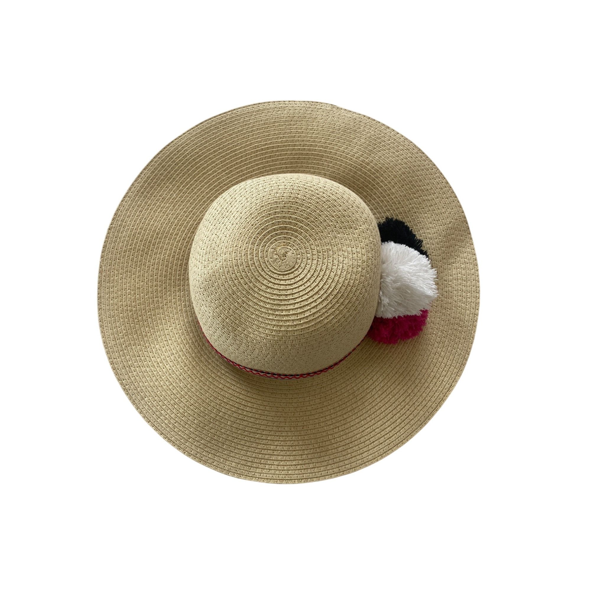 Other NWOT INC International Concepts Pom-Pom Floppy Hat Natural O Size ONE SIZE - 8 Thumbnail