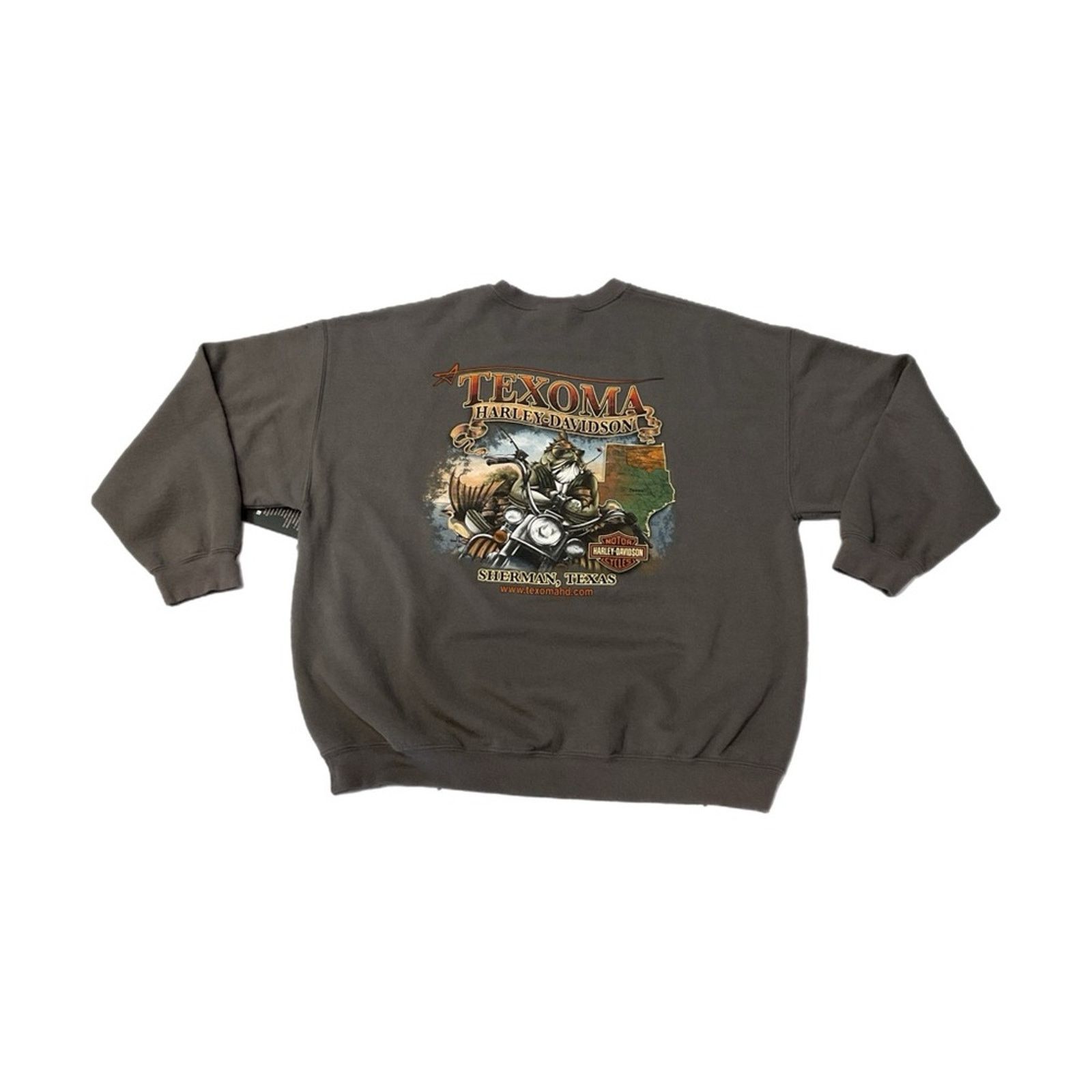Harley Davidson Vintage "TEXOMA" Harley Davidson Sherman, Texas Sweatshirt Size US XL / EU 56 / 4 - 2 Thumbnail