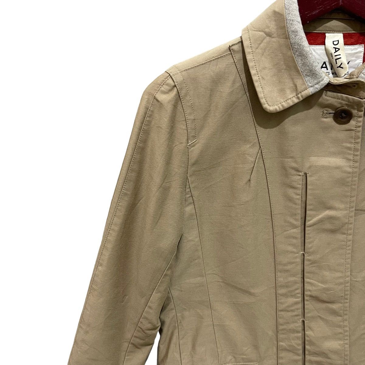 Designer × Japanese Brand DAILY VÊTEMENTS WIM NEELS Trench Coat Jacket Size S / US 4 / IT 40 - 4 Thumbnail