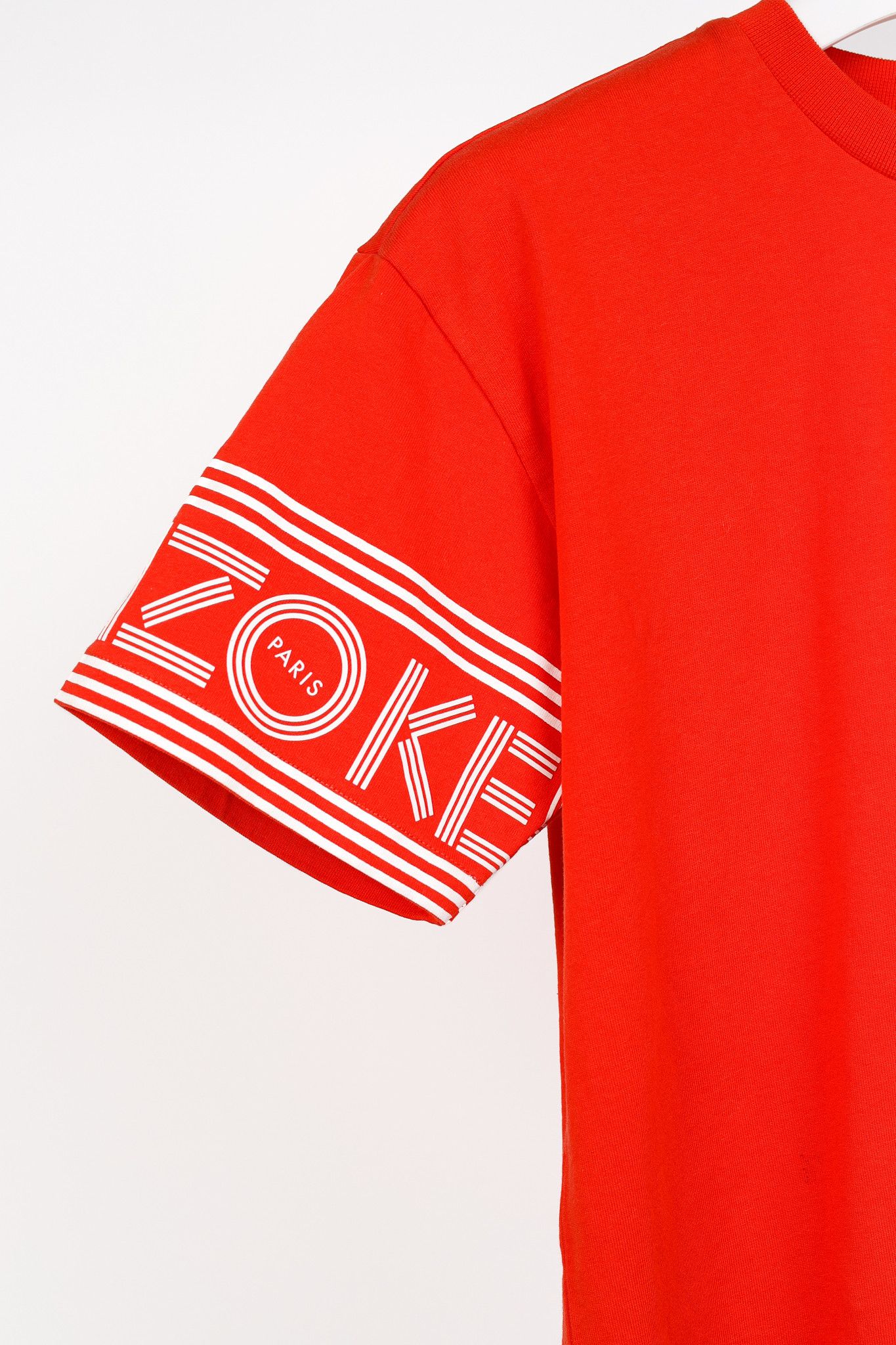 Kenzo KENZO Red Cotton Cuff Print Tee Size US S / EU 44-46 / 1 - 5 Thumbnail
