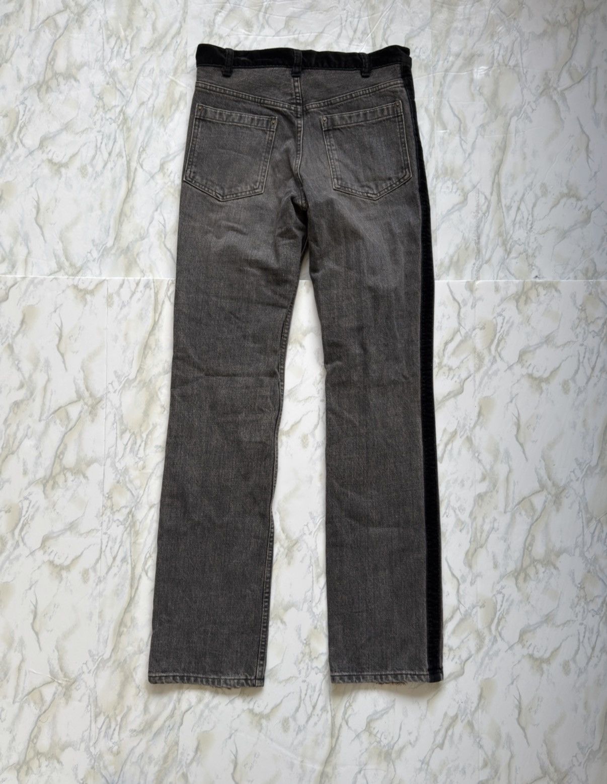 Undercover Undercover AW02 Velour Strip Denim Size US 29 - 2 Thumbnail