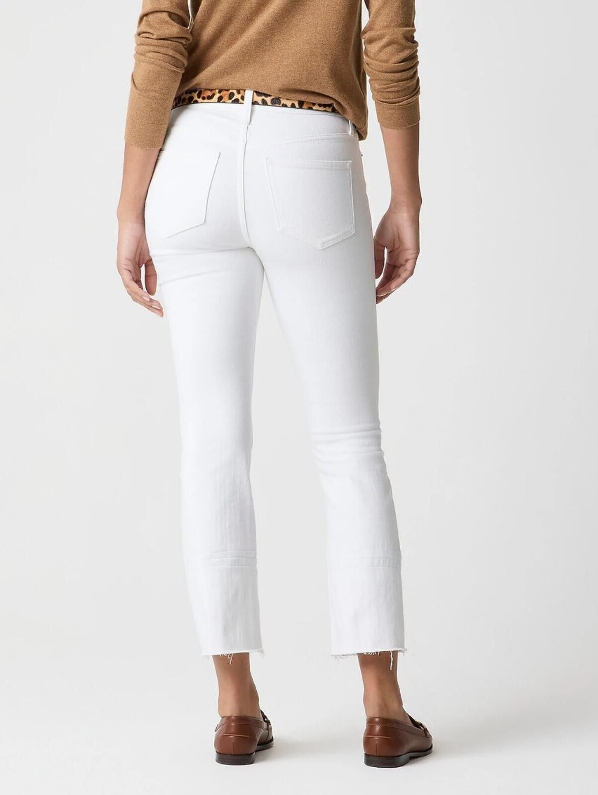 J.Crew J Crew Flare crop white jean in signature stretch- 27 Size 27" / US 4 / IT 40 - 6 Thumbnail